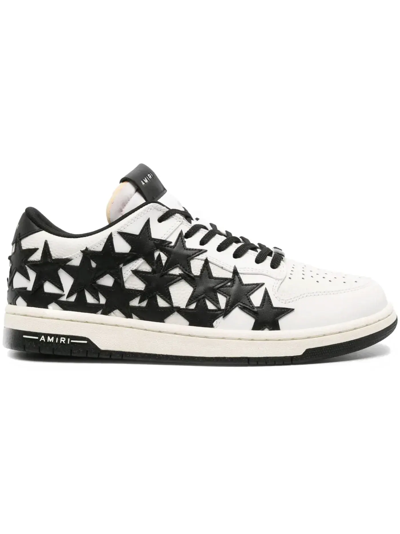 Мужские кроссовки с принтом AMIRI Stars Low Top AMIRI — изображение 1 из 1, белый/черный