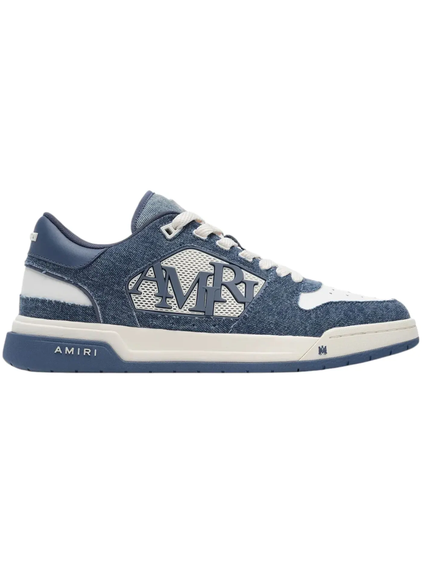 Мужские кроссовки джинсовые AMIRI Vintage Denim Classic Low — изображение 1 из 1, индиго белый