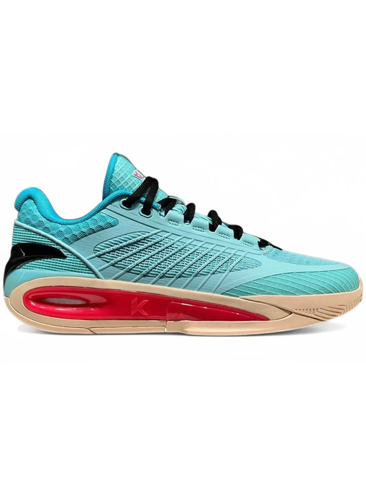 Мужские кроссовки для бега Anta Klay Thompson KT10 Low — изображение 1 из 1, голубой/красный/бежевый
