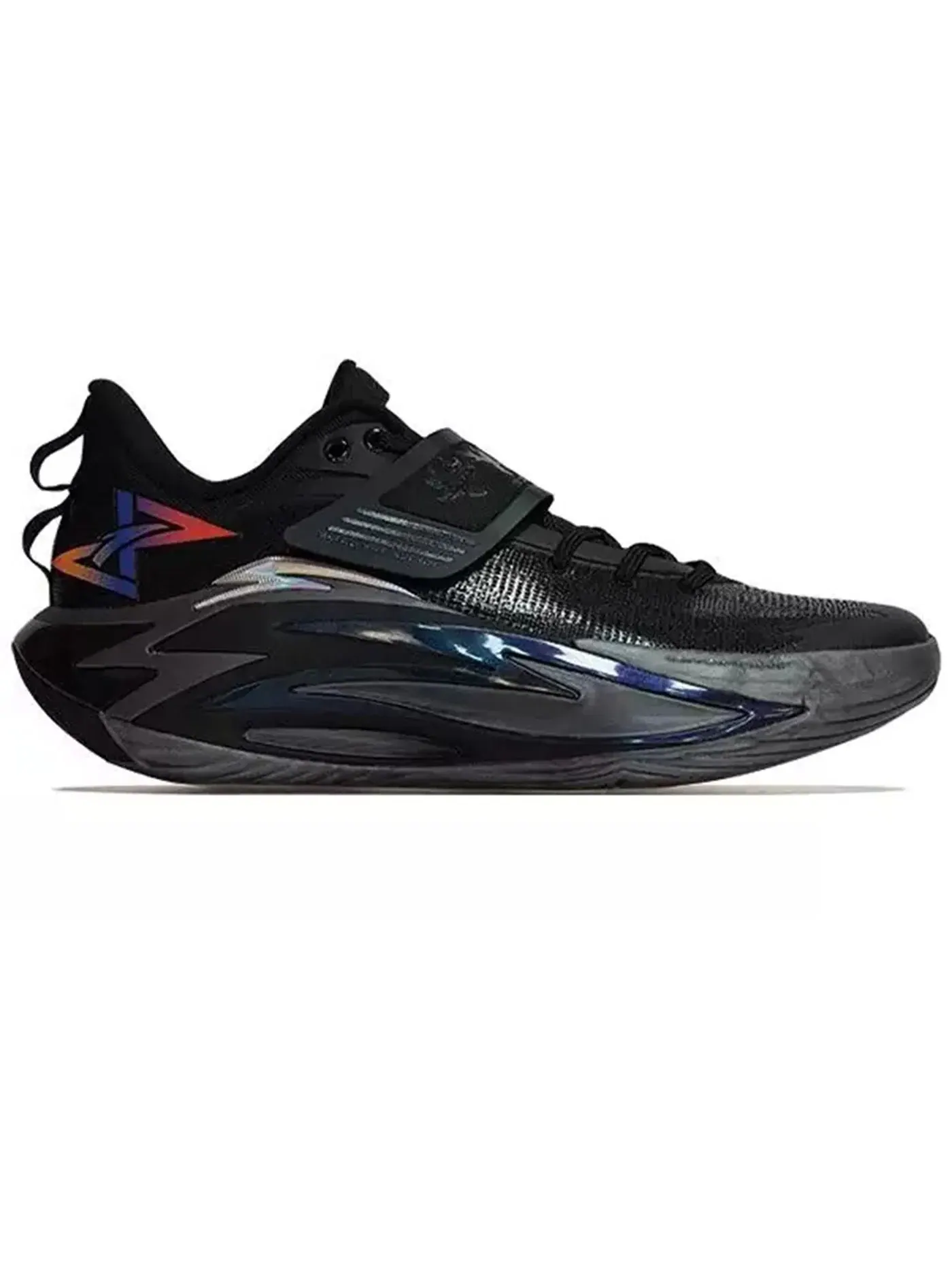 Мужские кроссовки для бега Anta Shock Wave 7 Pro A-Shock X Anta — изображение 1 из 1, черный/синий/оранжевый