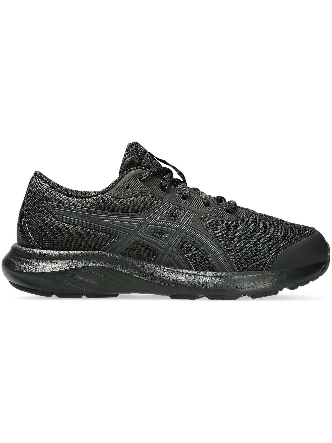 Детские кроссовки для бега с амортизацией ASICS Contend 9 — изображение 1 из 1, черный/графитовый серый
