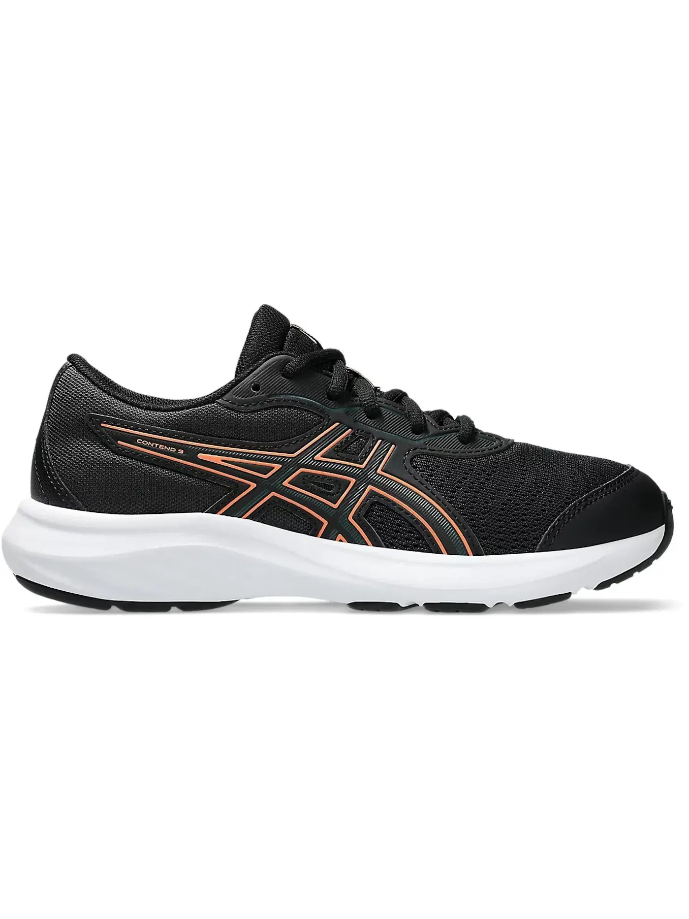 Детские кроссовки для бега ASICS Contend 9 — изображение 1 из 1, черный/зеленый