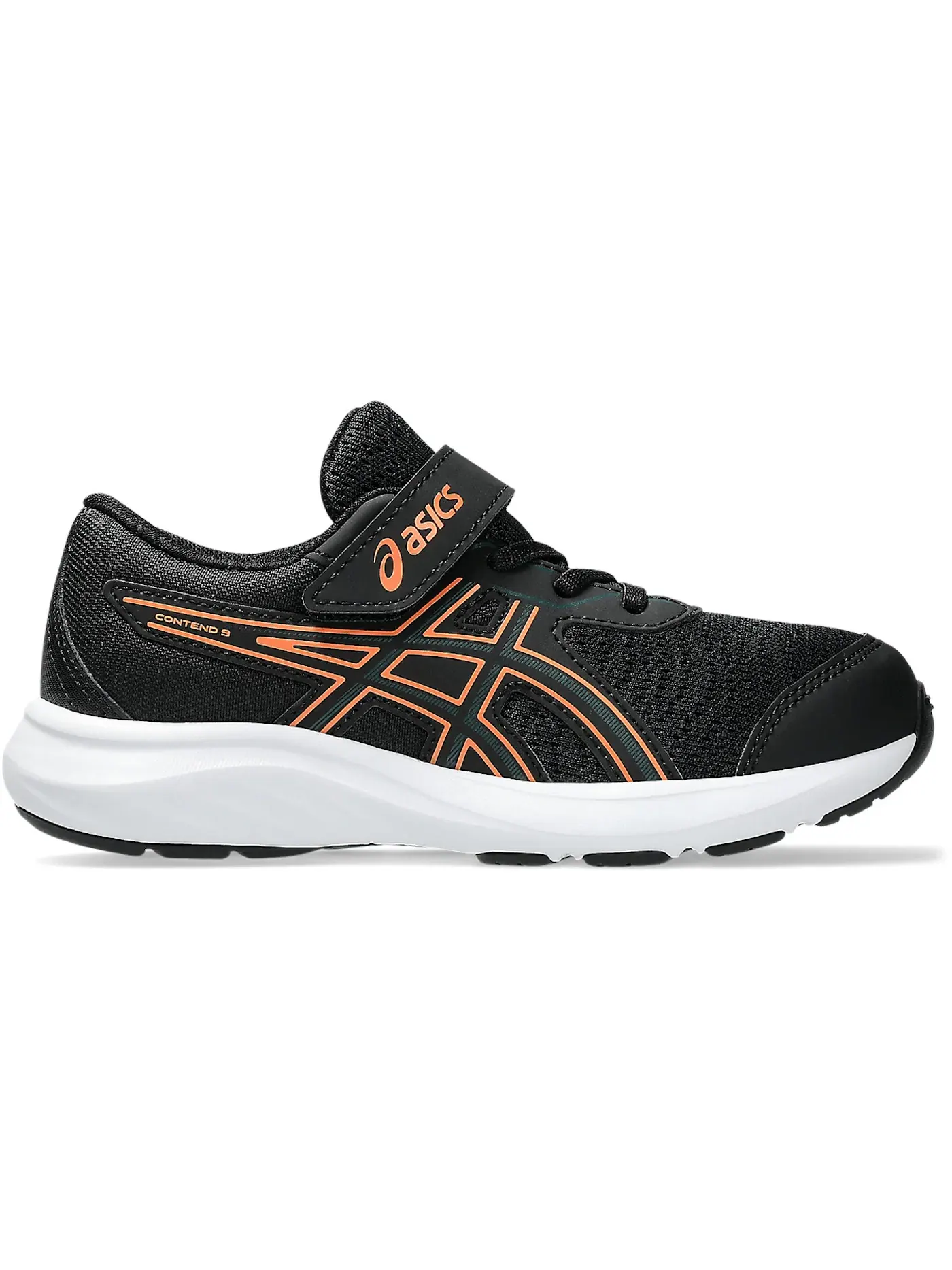 Детские кроссовки для мальчиков ASICS Contend 9 — изображение 1 из 1, черный/зеленый