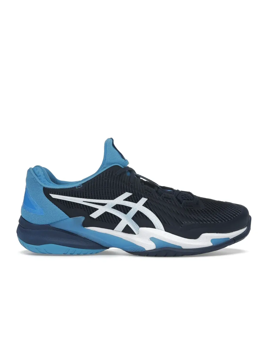 Мужские кроссовки для корта ASICS Court FF 3 Novak — изображение 1 из 4, синий/белый