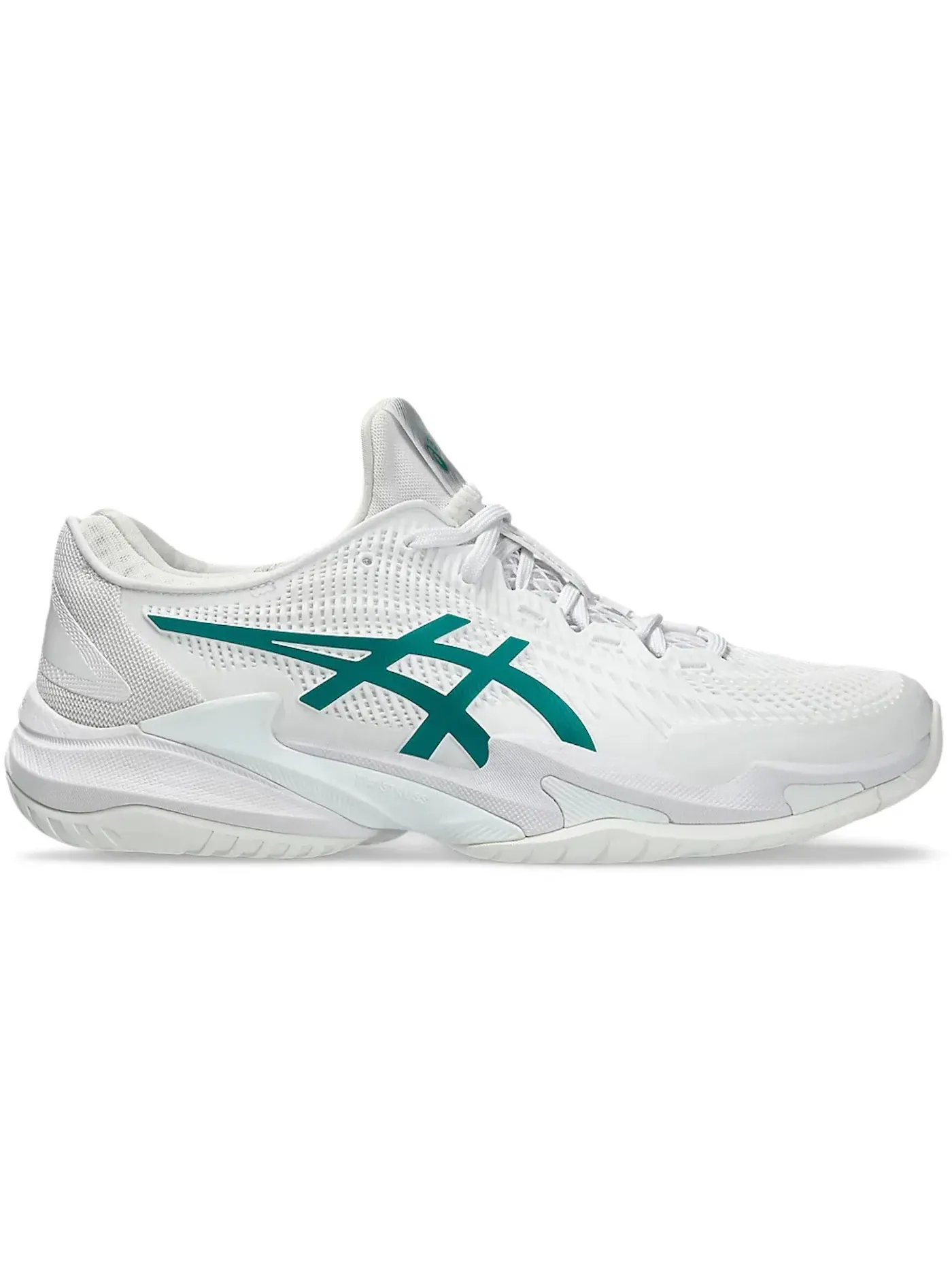 Мужские кроссовки для тенниса ASICS Court FF 3 Novak — изображение 1 из 1, белый зеленый