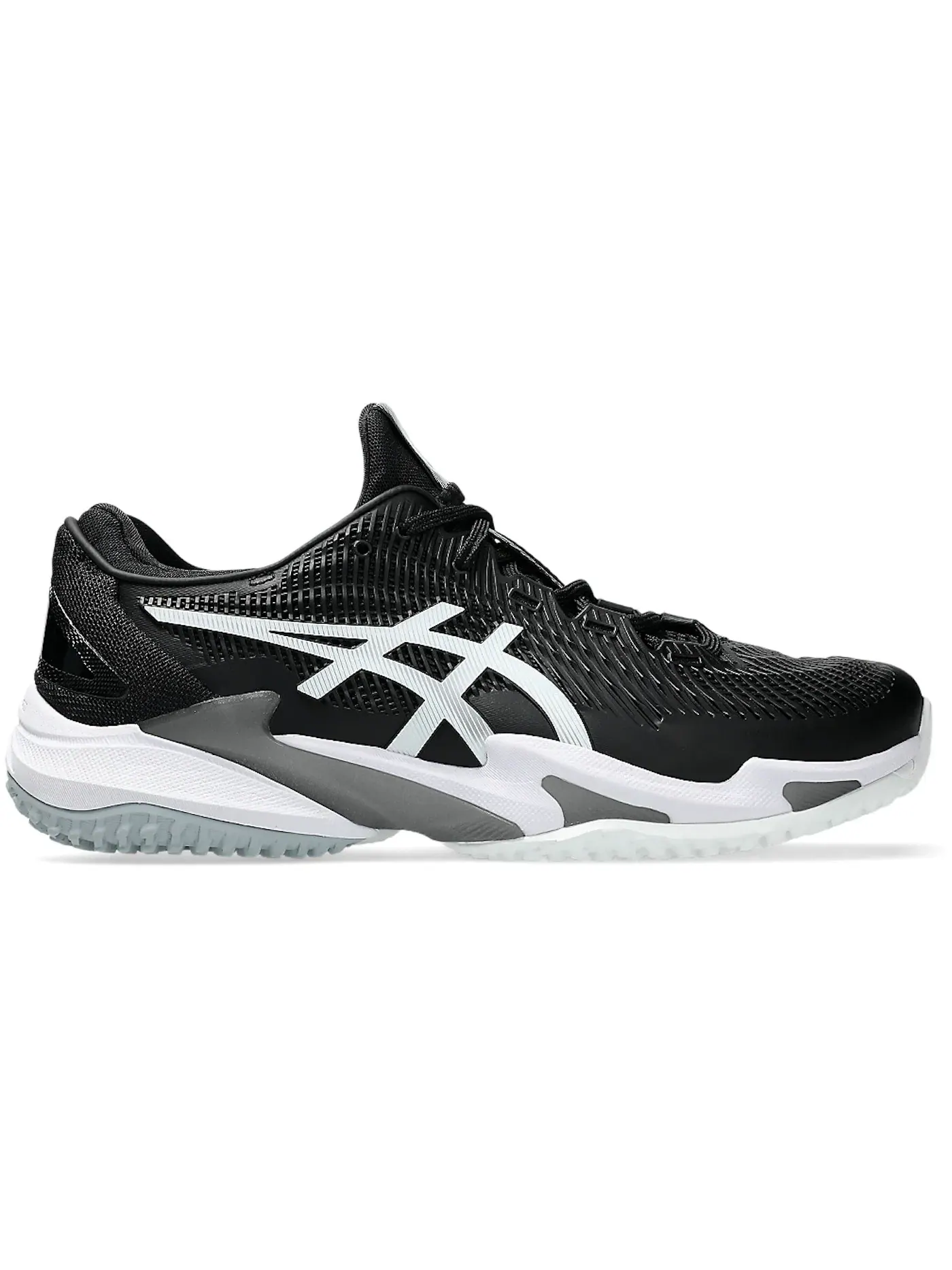 Мужские кроссовки для тенниса ASICS Court FF 3 OC — изображение 1 из 1, черный/белый