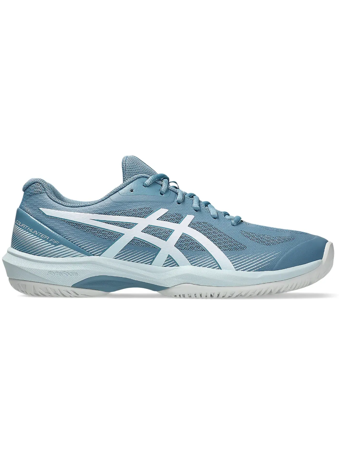 Мужские кроссовки для тенниса ASICS Court Hunter FF — изображение 1 из 1, синий/белый