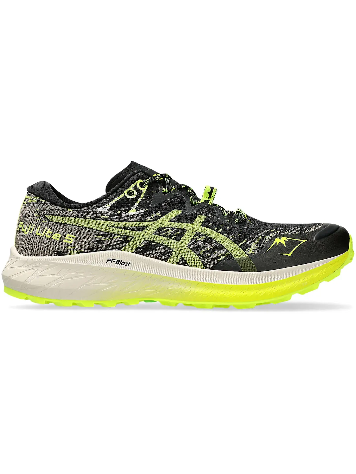 Мужские кроссовки для бега ASICS Fuji Lite 5 — изображение 1 из 1, черный желтый