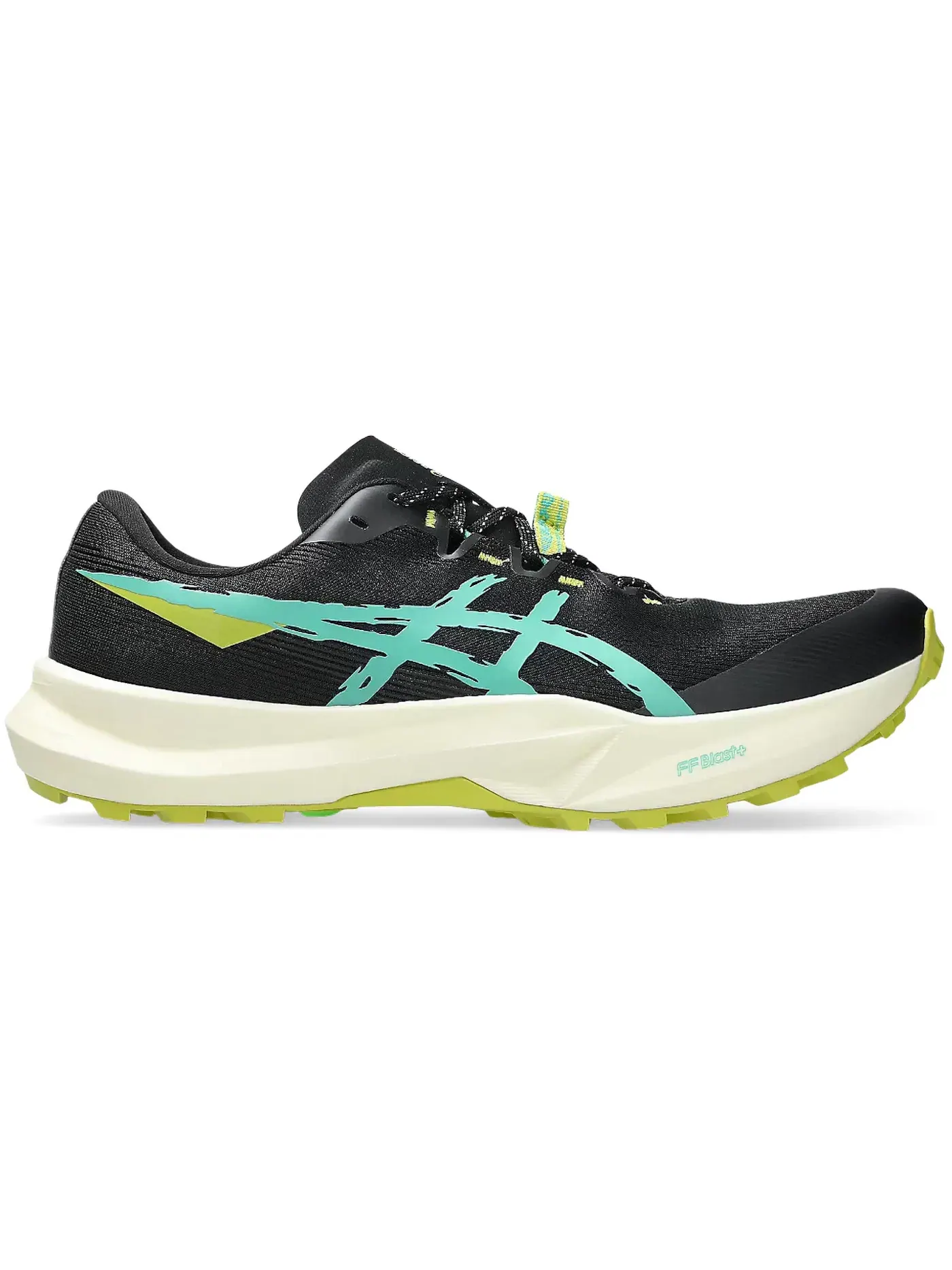 Мужские кроссовки для бега ASICS Fuji Lite 6 — изображение 1 из 1, черный/зеленый