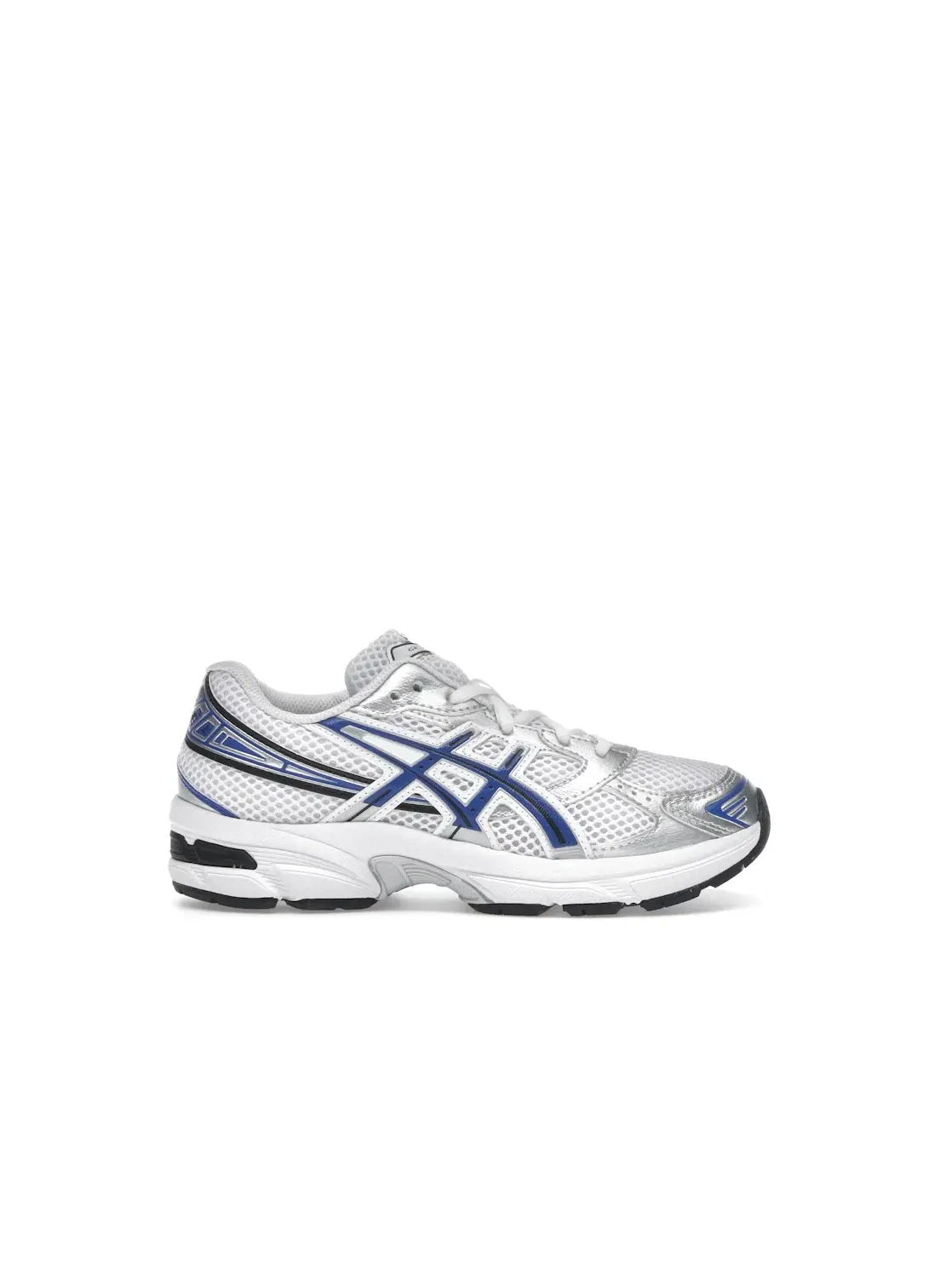 Детские кроссовки Lifestyle с серебристыми деталями ASICS Gel-1130 — изображение 1 из 4, белый/синий/серебристый