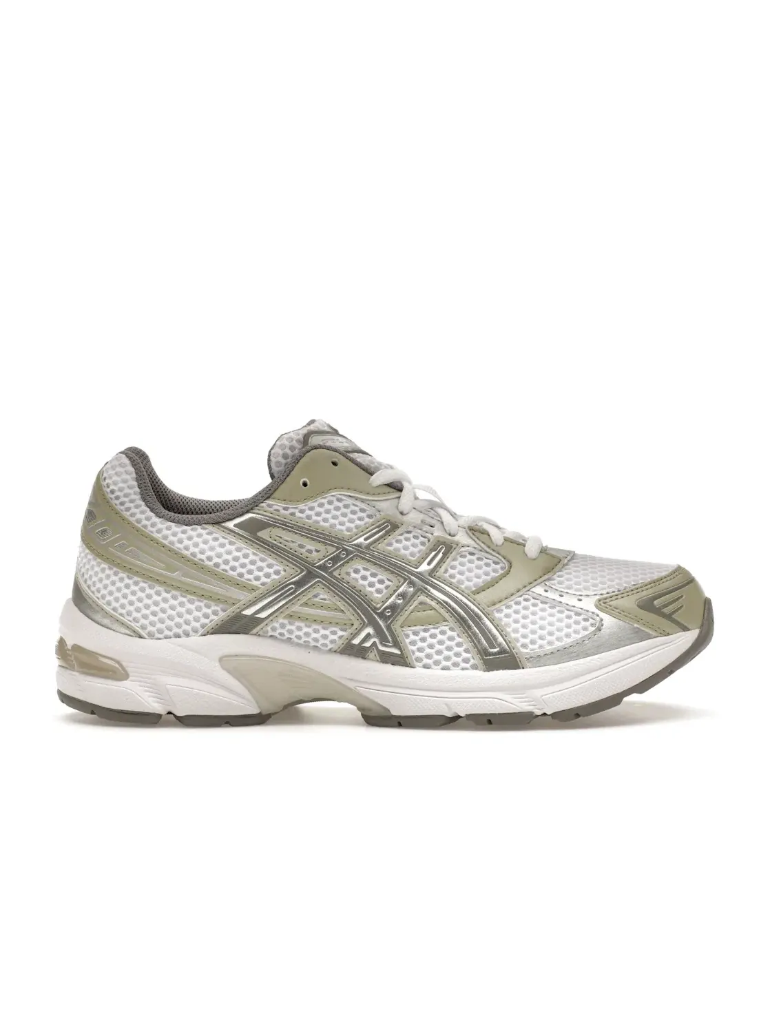 Женские кроссовки с ретро-дизайном ASICS Gel-1130 — изображение 1 из 4, белый/зеленый