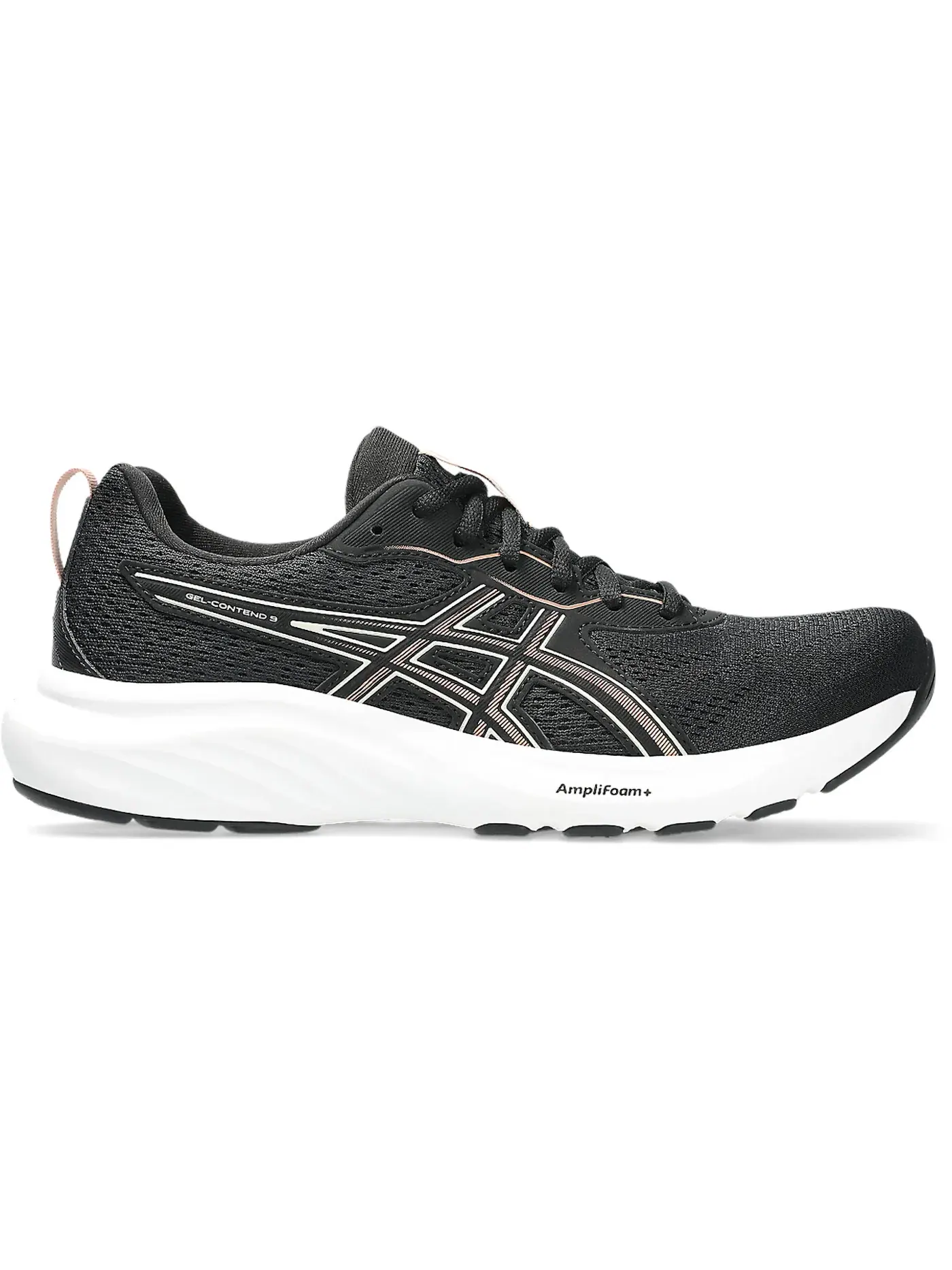 Женские кроссовки для бега ASICS Gel-Contend 9 — изображение 1 из 1, черный/песочный красный
