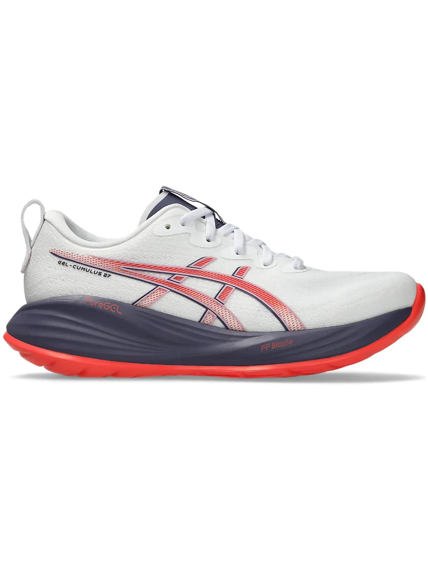 Женские кроссовки для бега ASICS Gel-Cumulus 27 — изображение 1 из 1, белый фиолетовый