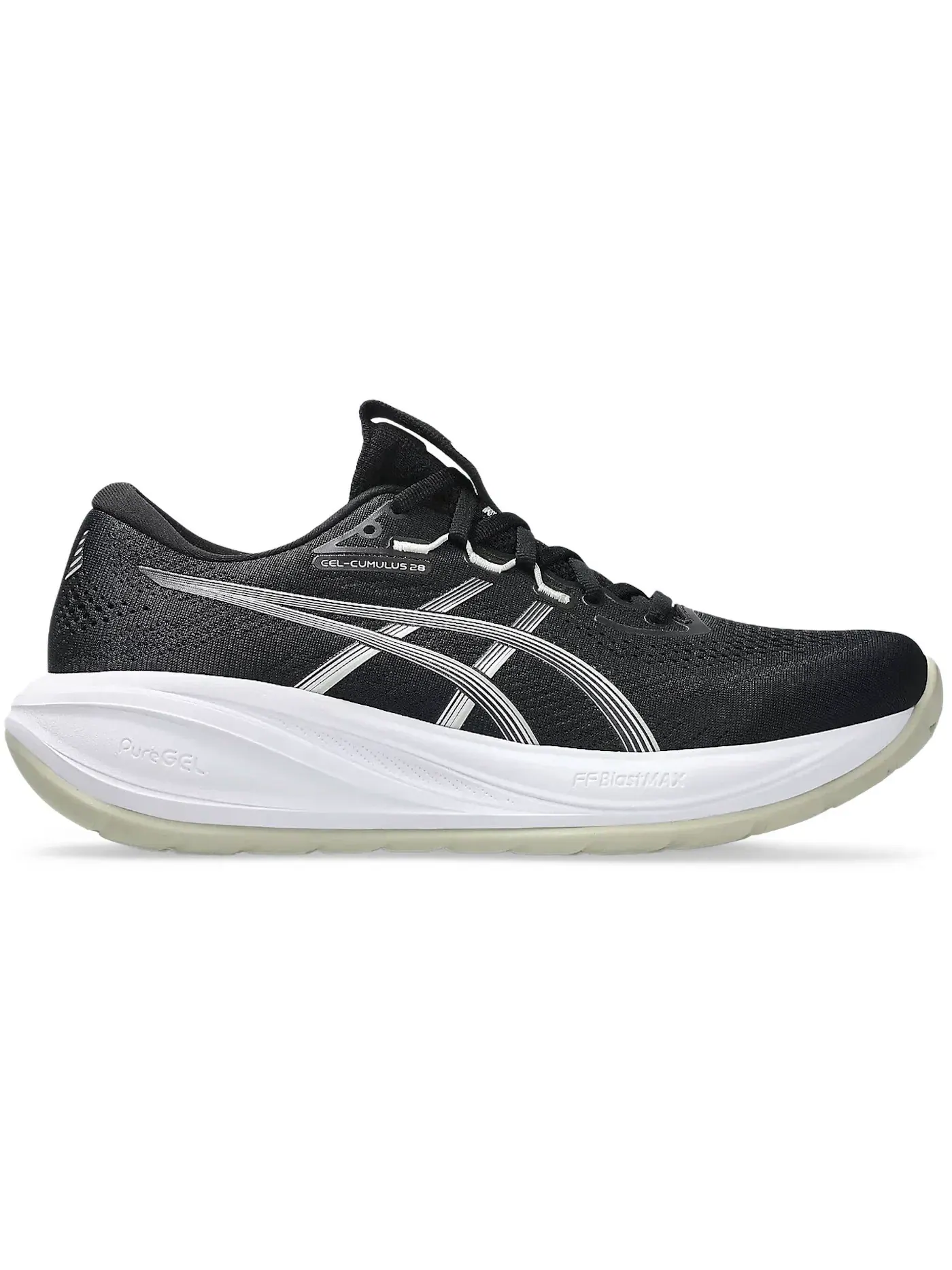 Мужские кроссовки для бега ASICS Gel-Cumulus 28 — изображение 1 из 1, черный/белый