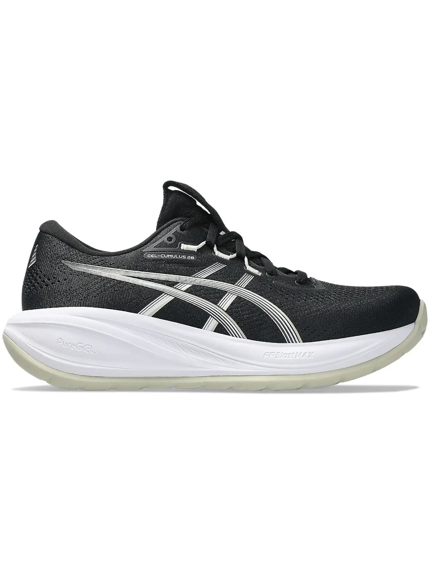Женские кроссовки для бега ASICS Gel-Cumulus 28 — изображение 1 из 1, черный/белый