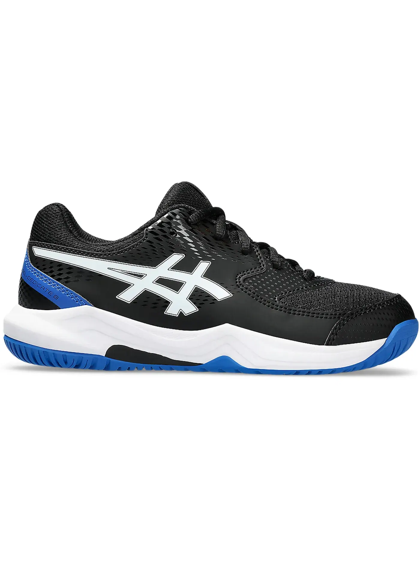 Детские кроссовки для тенниса ASICS Gel-Dedicate 8 — изображение 1 из 1, черный/синий