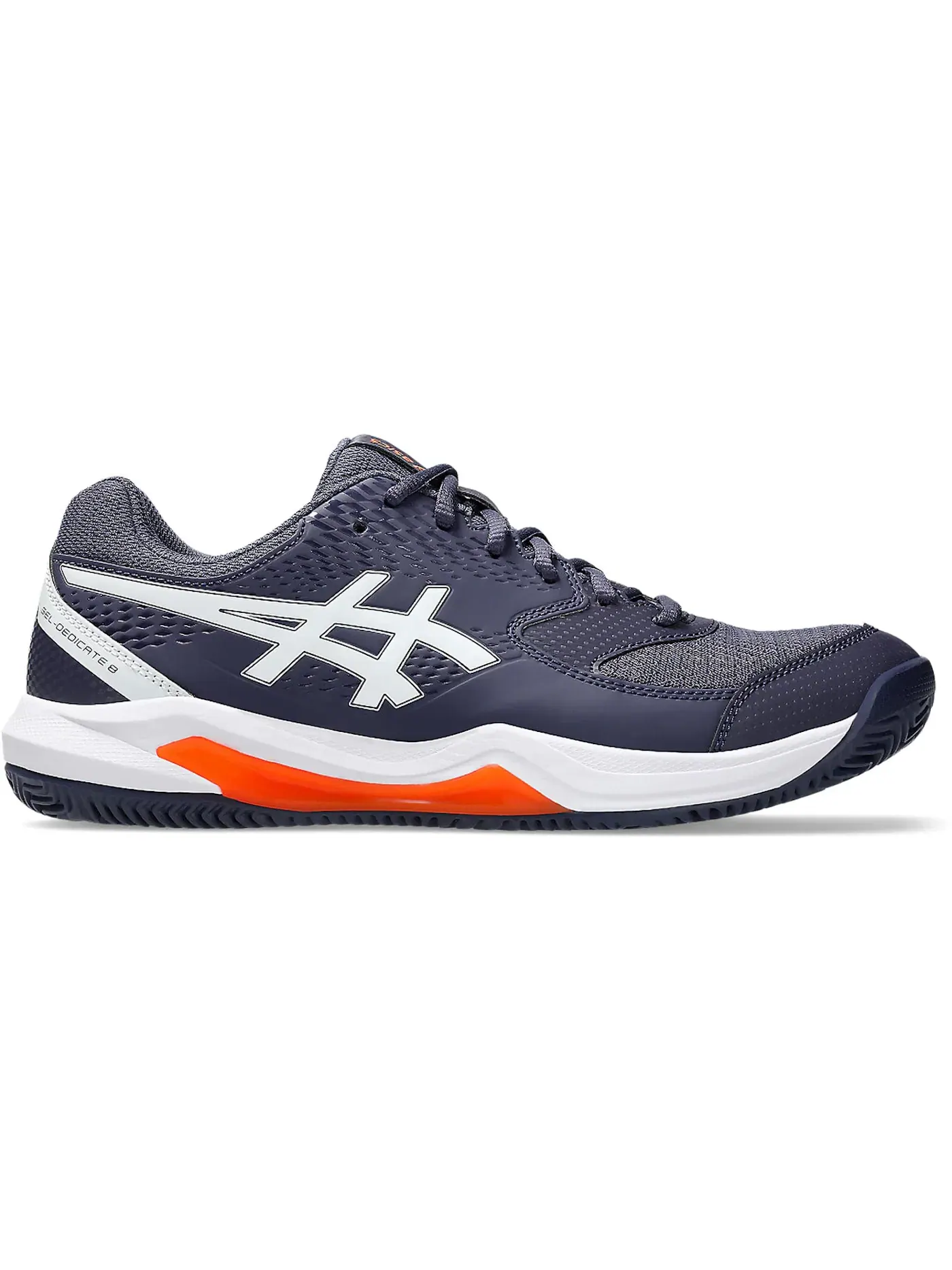 Мужские кроссовки для корта Gel-Dedicate 8 Clay ASICS — изображение 1 из 1, индиго/белый