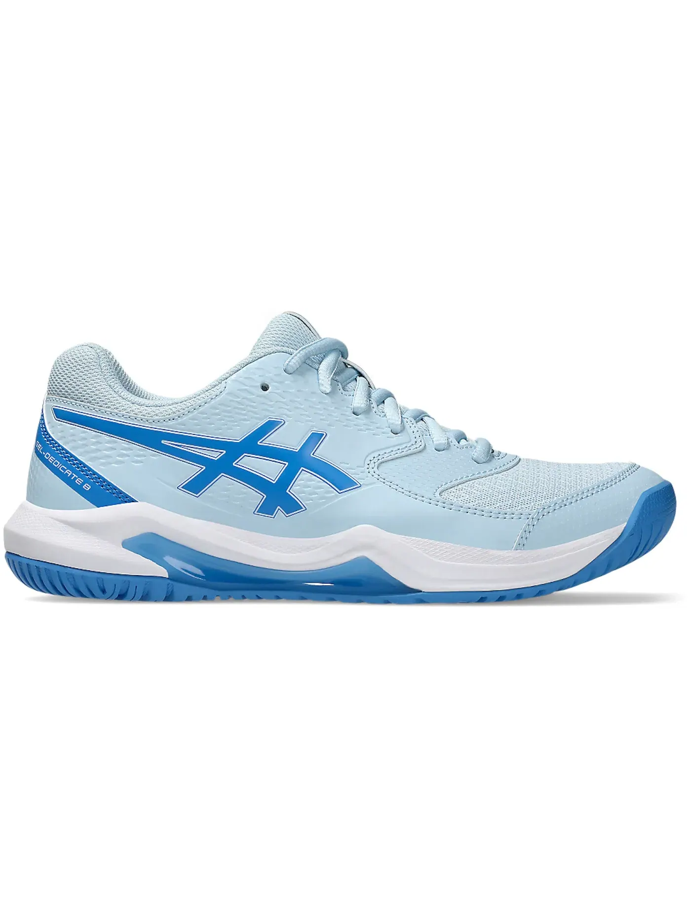 Женские кроссовки для тенниса ASICS Gel-Dedicate 8 — изображение 1 из 1, светлый синий/синий