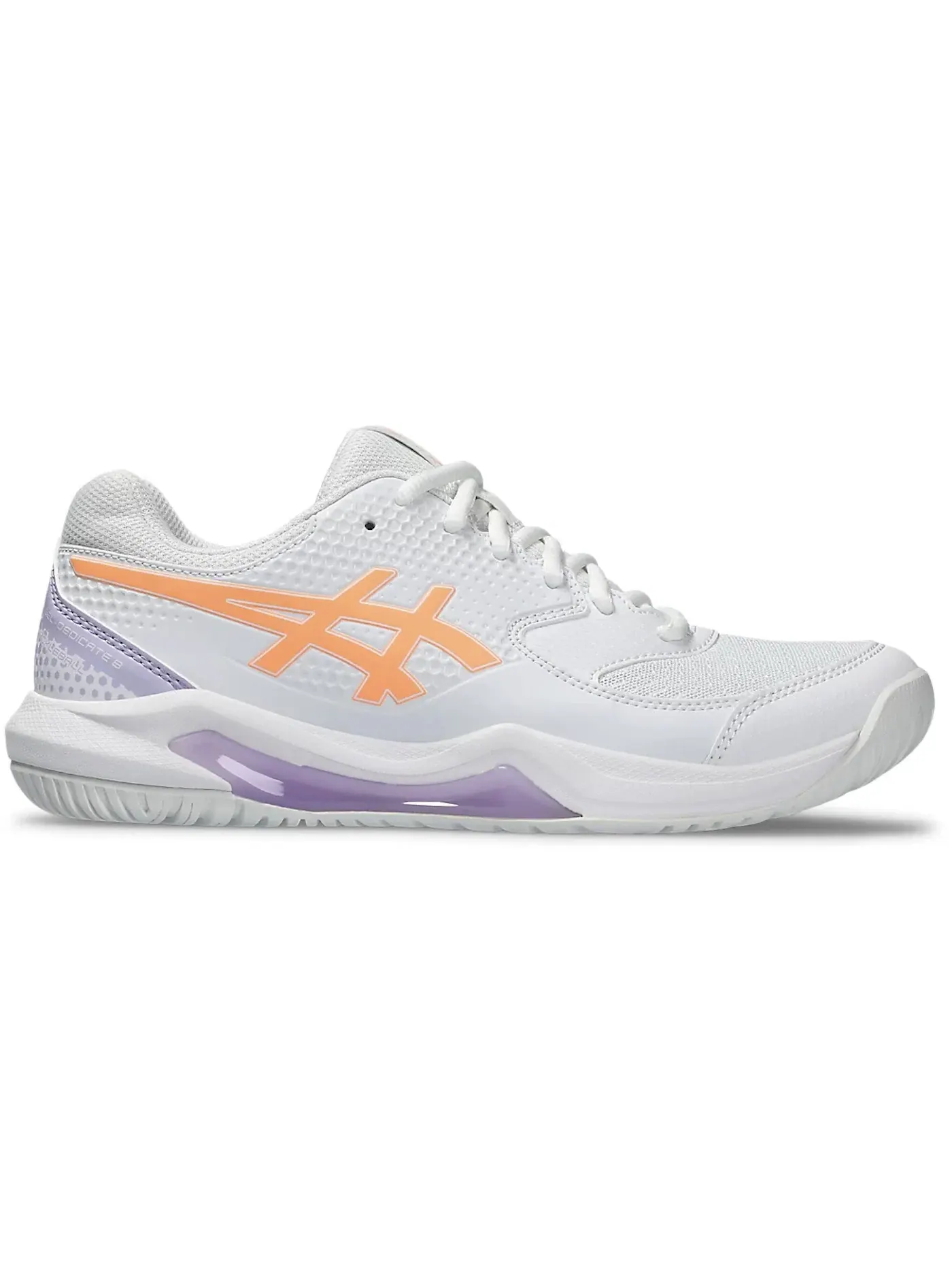 Женские кроссовки для пиклбола ASICS Gel-Dedicate 8 — изображение 1 из 1, белый яркий