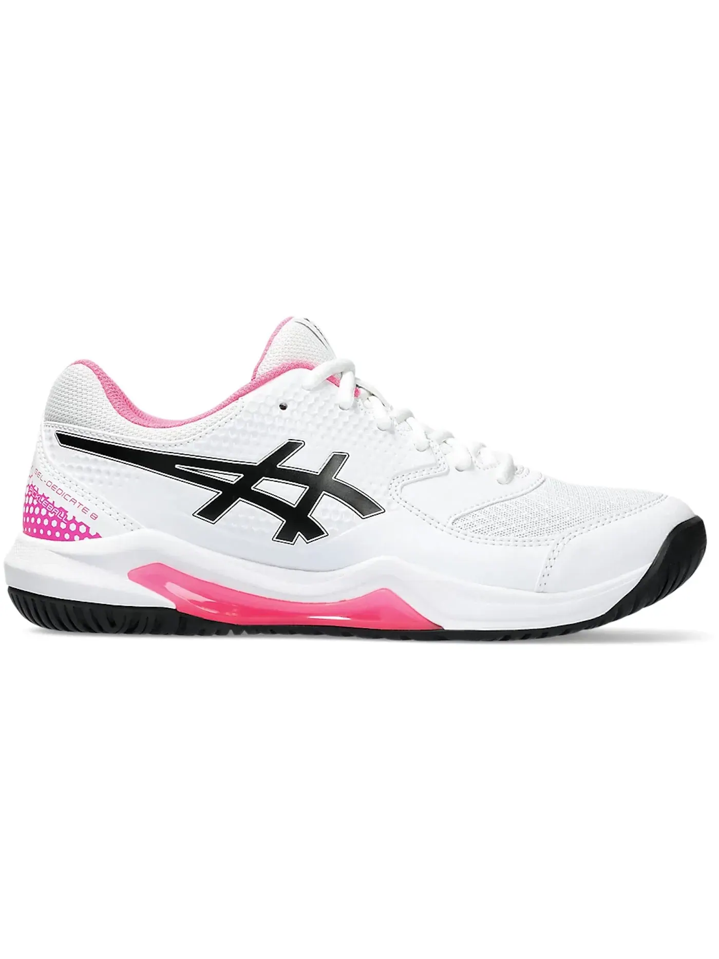 Женские кроссовки для пиклбола ASICS Gel-Dedicate 8 — изображение 1 из 1, белый/розовый
