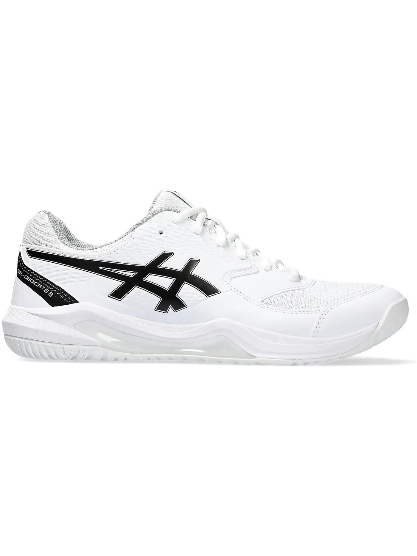 Мужские кроссовки теннисные ASICS Gel-Dedicate 8 — изображение 1 из 1, белый/черный
