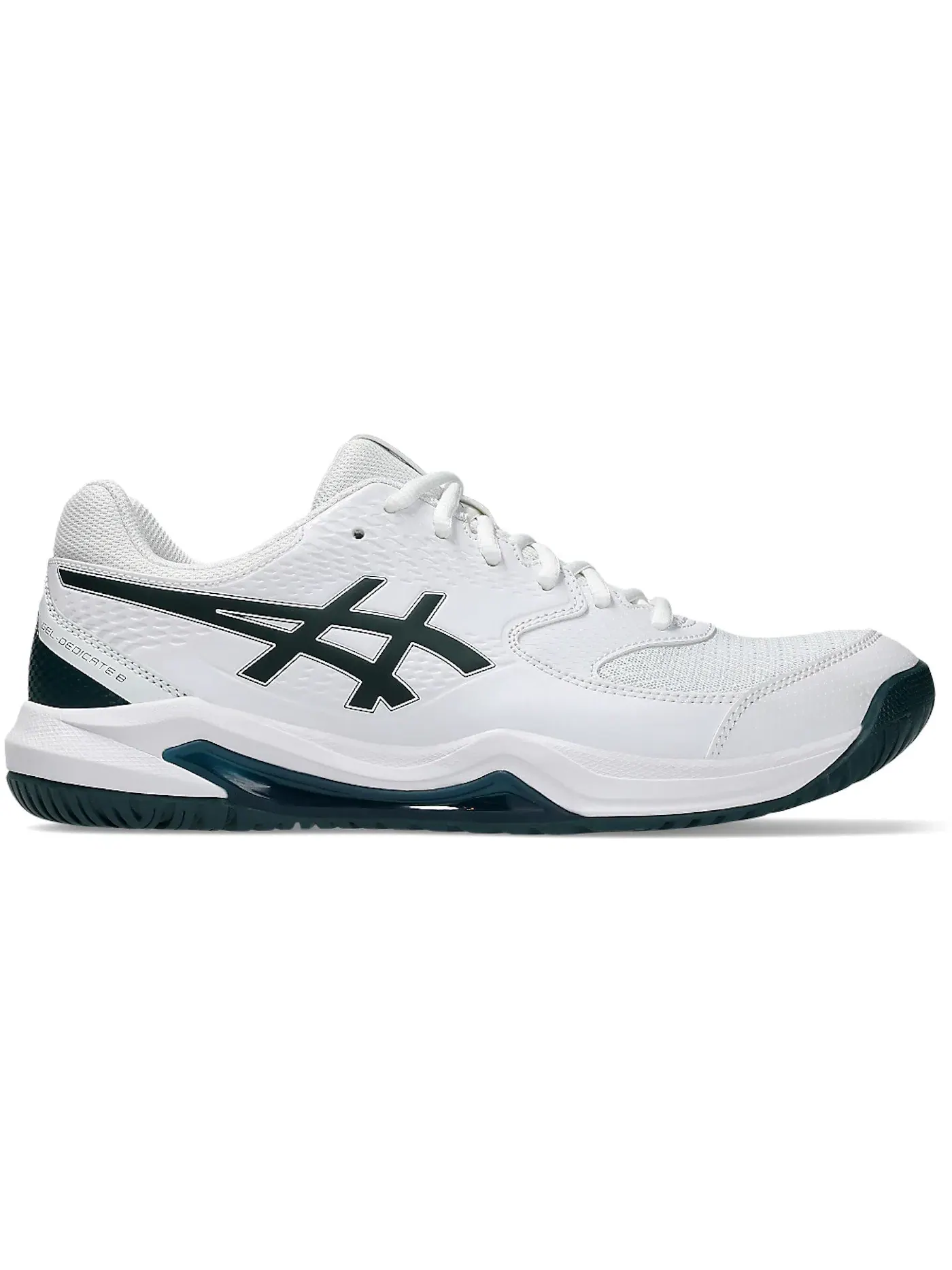 Мужские кроссовки для тенниса ASICS Gel-Dedicate 8 — изображение 1 из 1, белый зеленый