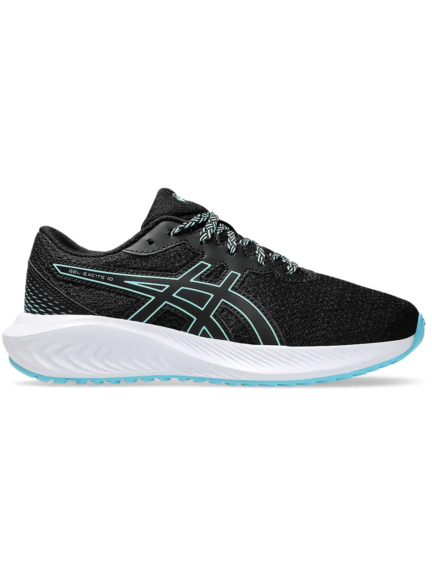 Детские кроссовки для активного отдыха ASICS Gel-Excite 10 — изображение 1 из 1, черный/яркий голубой