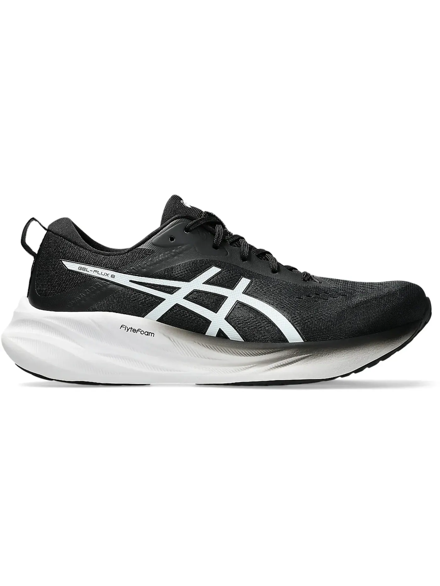 Женские кроссовки для бега ASICS Gel-Flux 8 — изображение 1 из 1, черный/белый
