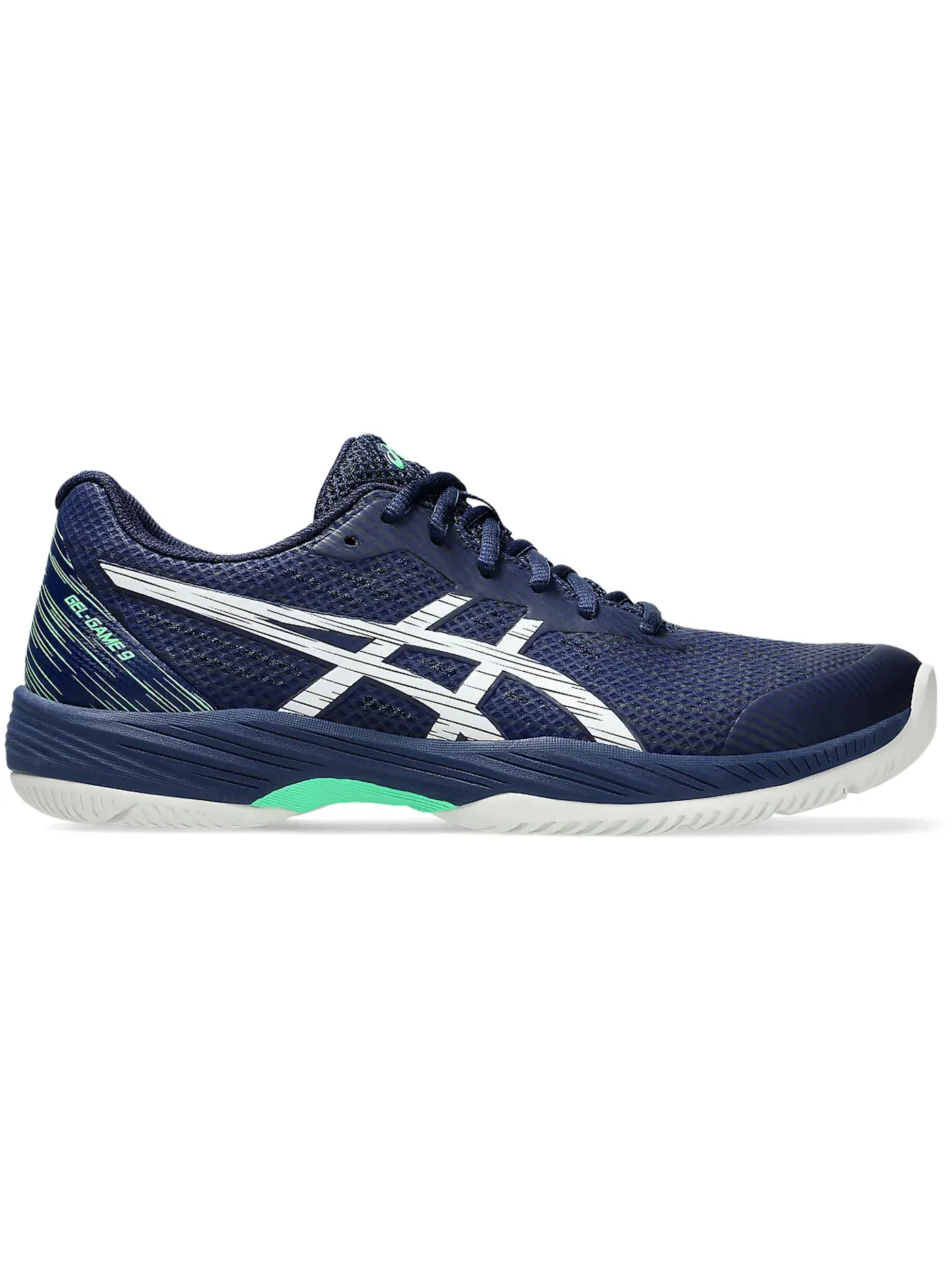 Мужские кроссовки для тенниса ASICS Gel-Game 9 — изображение 1 из 1, синий/белый