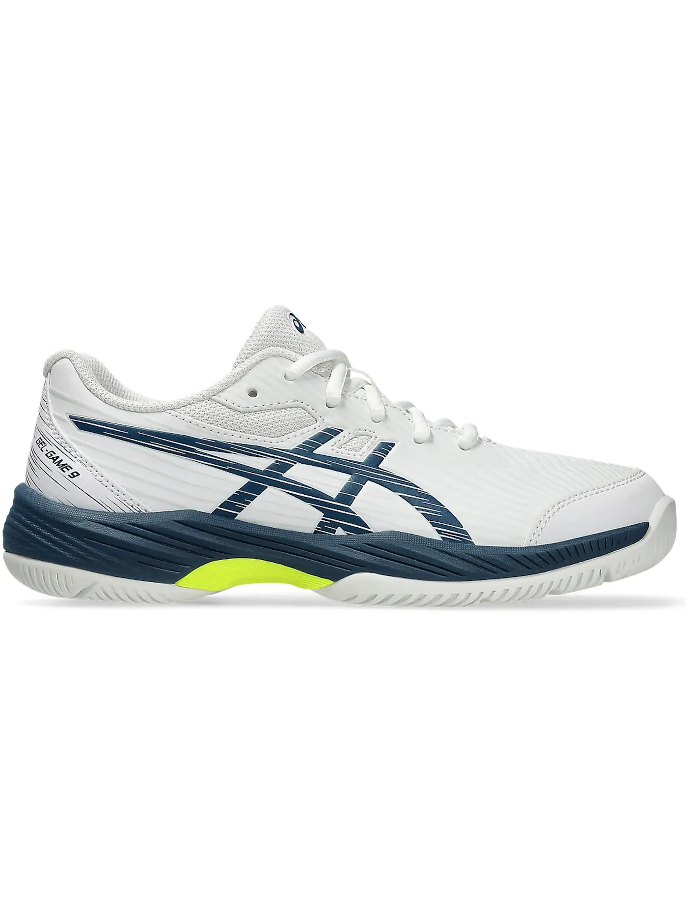 Детские кроссовки с сетчатым верхом ASICS Gel-Game 9 — изображение 1 из 1, белый синий