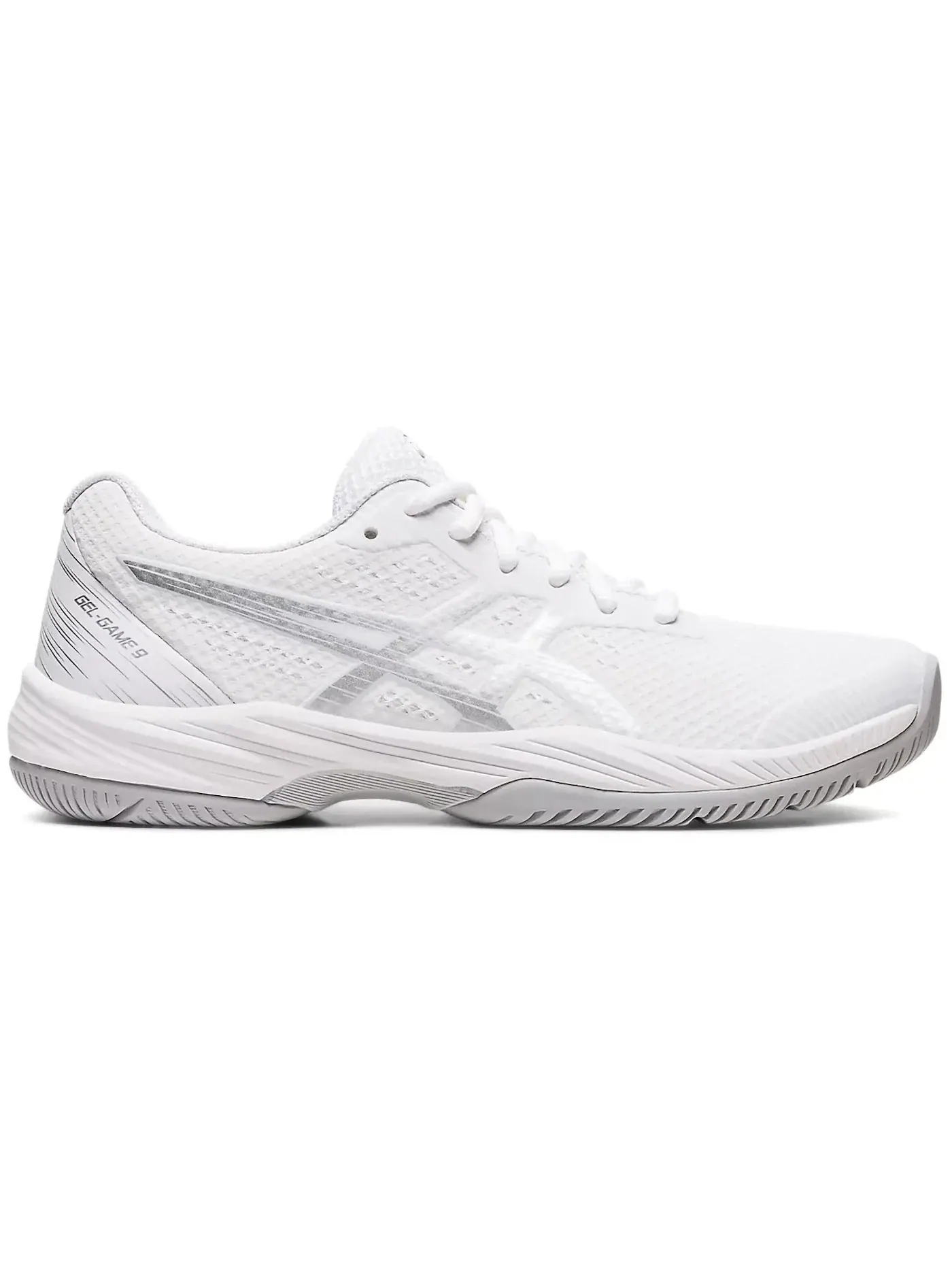 Женские кроссовки для тенниса ASICS Gel-Game 9 — изображение 1 из 1, белый/серебристый