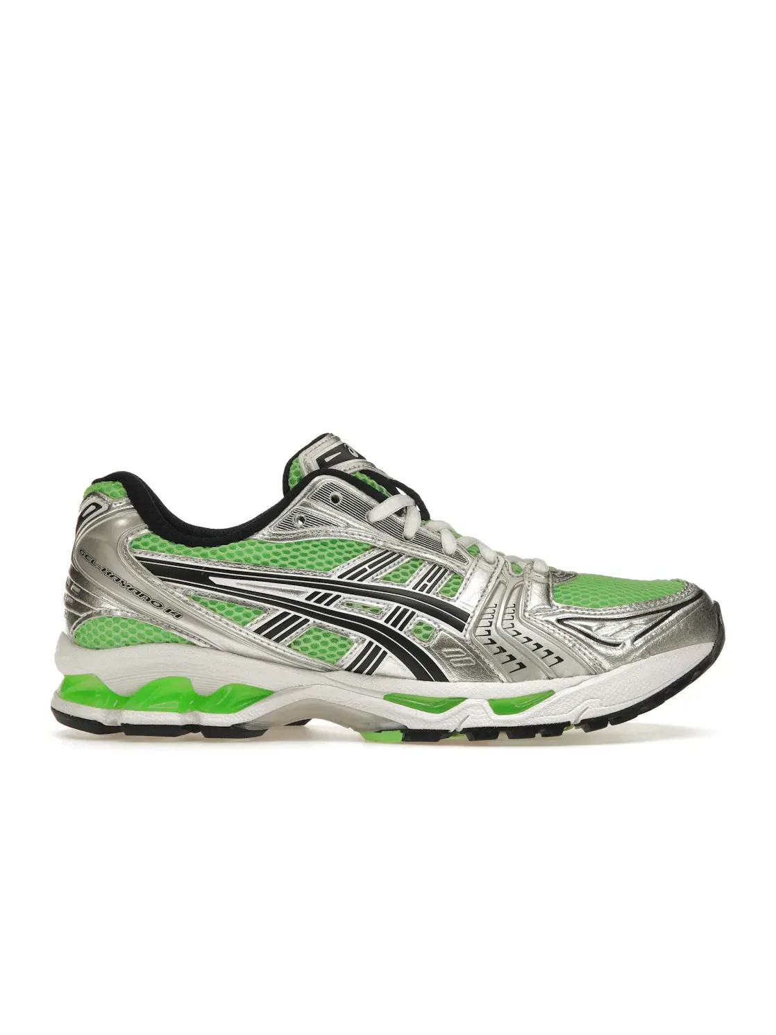 Женские кроссовки с ярким дизайном ASICS Gel-Kayano 14, Bright Lime Midnight — изображение 1 из 4