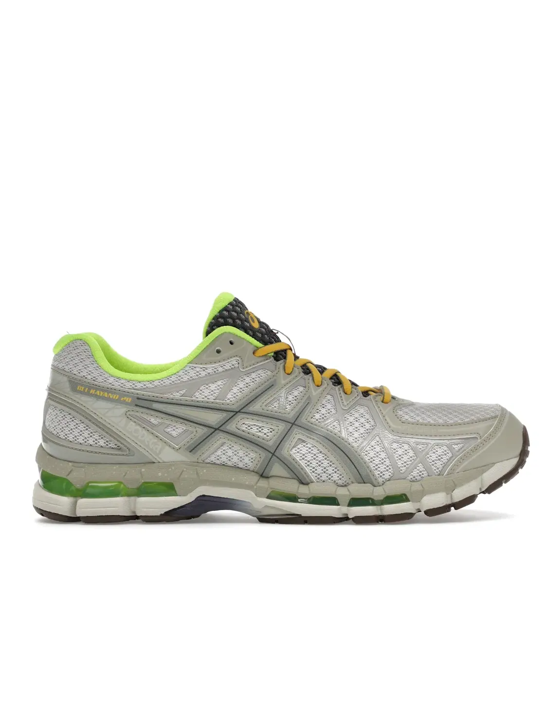 Мужские кроссовки на шнуровке с амортизацией ASICS Gel-Kayano 20 — изображение 1 из 4, серебристый зеленый