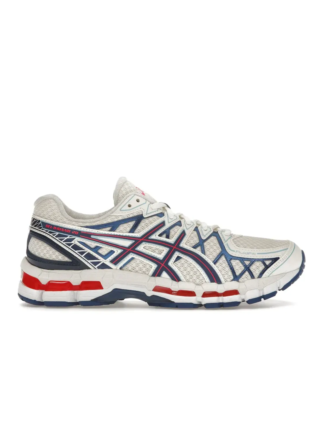 Мужские кроссовки с амортизацией ASICS Gel-Kayano 20 ASICS — изображение 1 из 4, кремовый/синий/красный