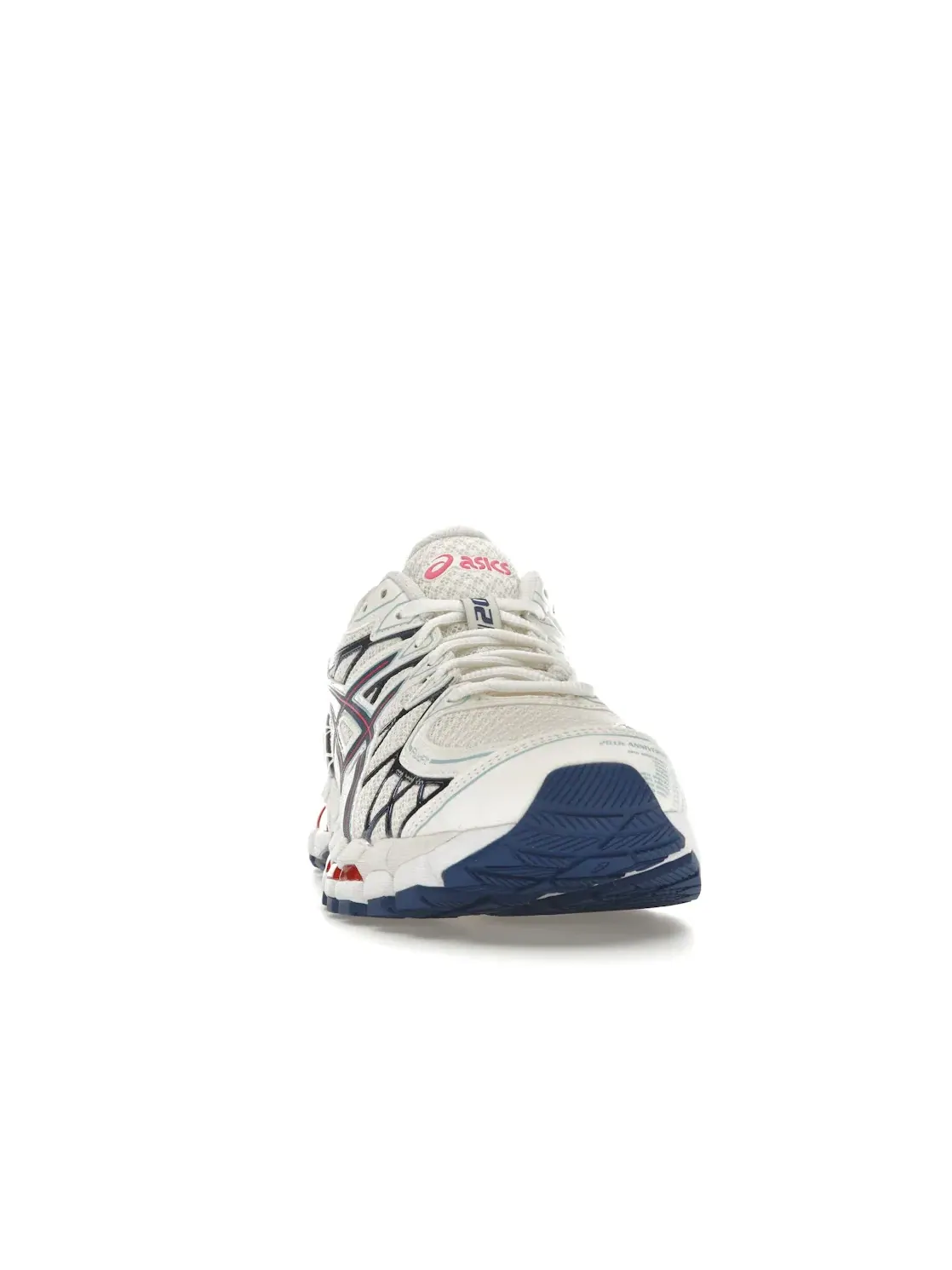 Мужские кроссовки с амортизацией ASICS Gel-Kayano 20 ASICS — изображение 2 из 4, кремовый/синий/красный