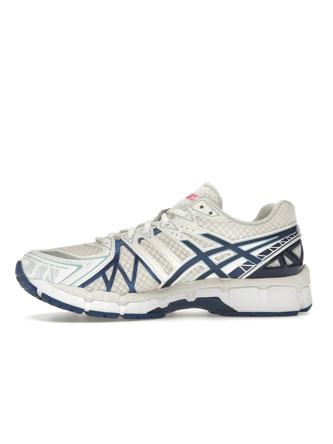 Мужские кроссовки с амортизацией ASICS Gel-Kayano 20 ASICS — изображение 3 из 4, кремовый/синий/красный