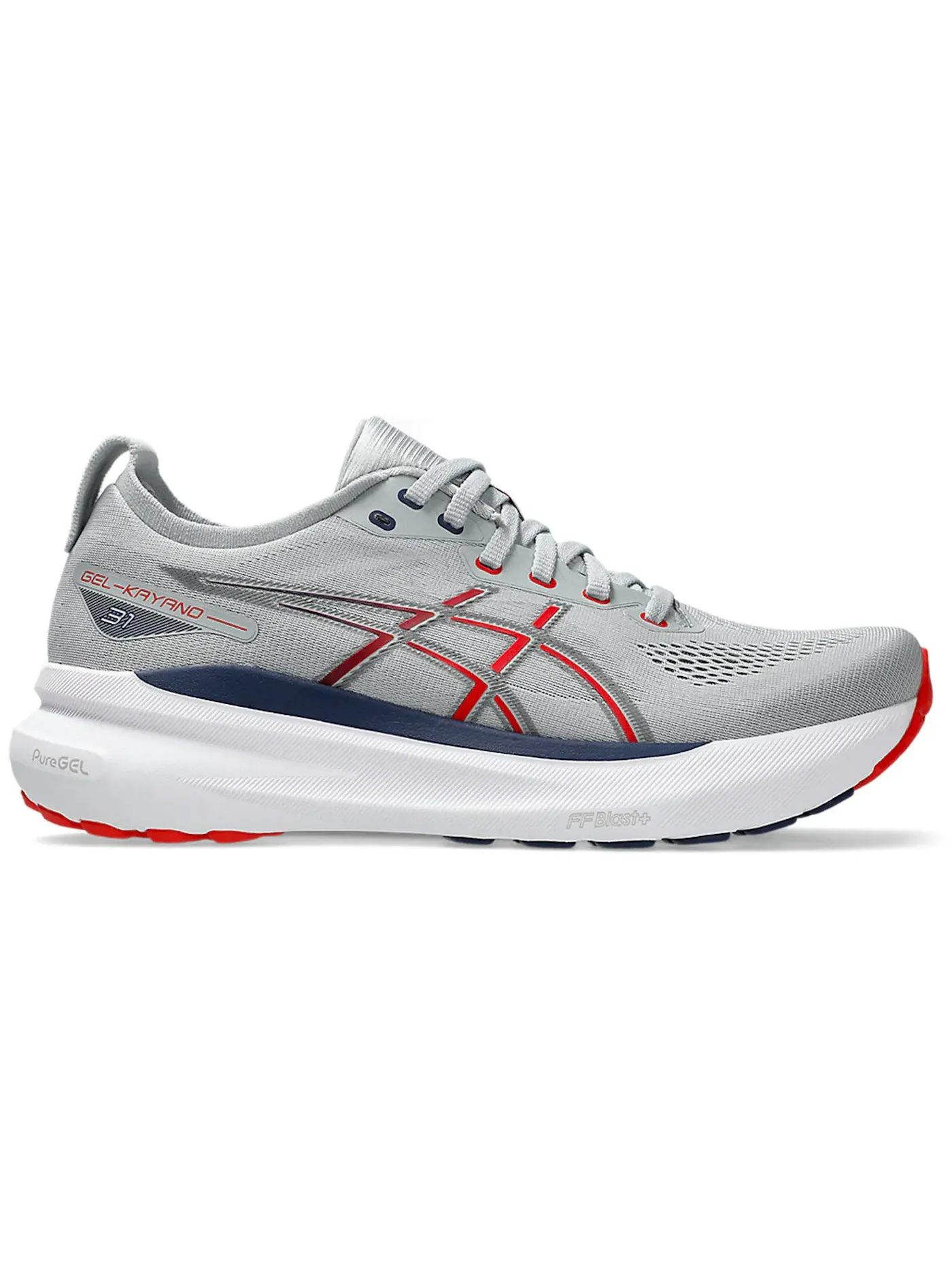 Мужские кроссовки для бега ASICS Gel-Kayano 31 — изображение 1 из 1, серый красный