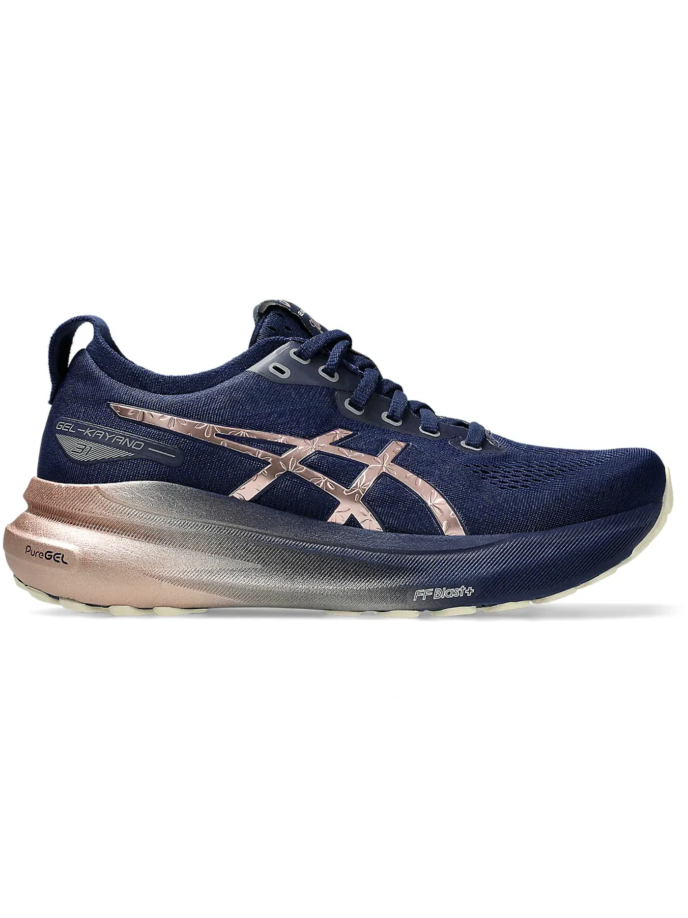 Женские кроссовки для бега ASICS Gel-Kayano 31 Platinum — изображение 1 из 1, синий розовый золотистый