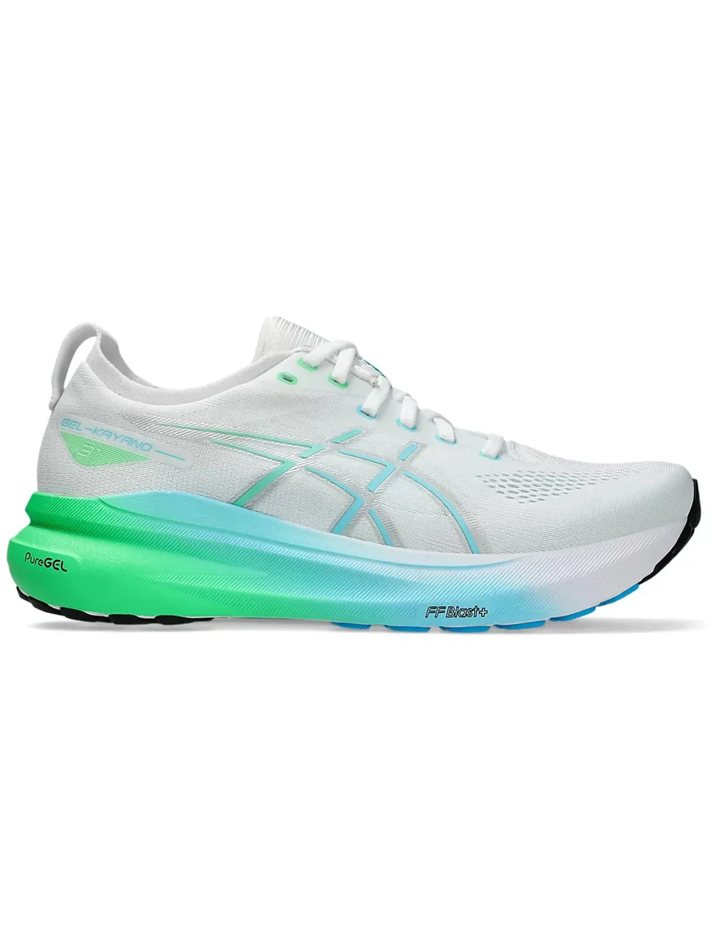 Мужские кроссовки для бега ASICS Gel-Kayano 31 — изображение 1 из 1, белый яркий голубой