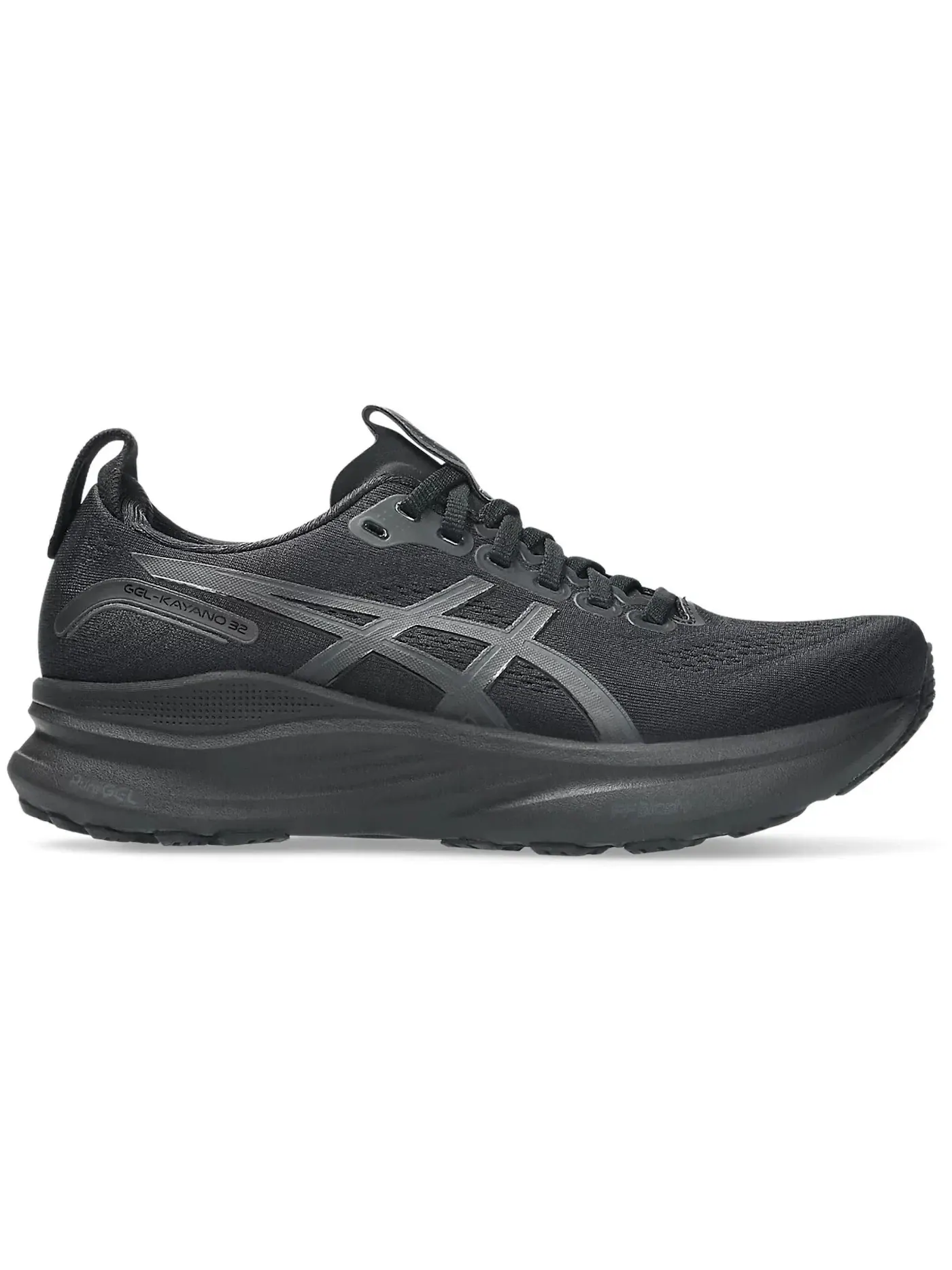 Женские кроссовки для бега ASICS Gel-Kayano 32 — изображение 1 из 1, черный/графитовый серый