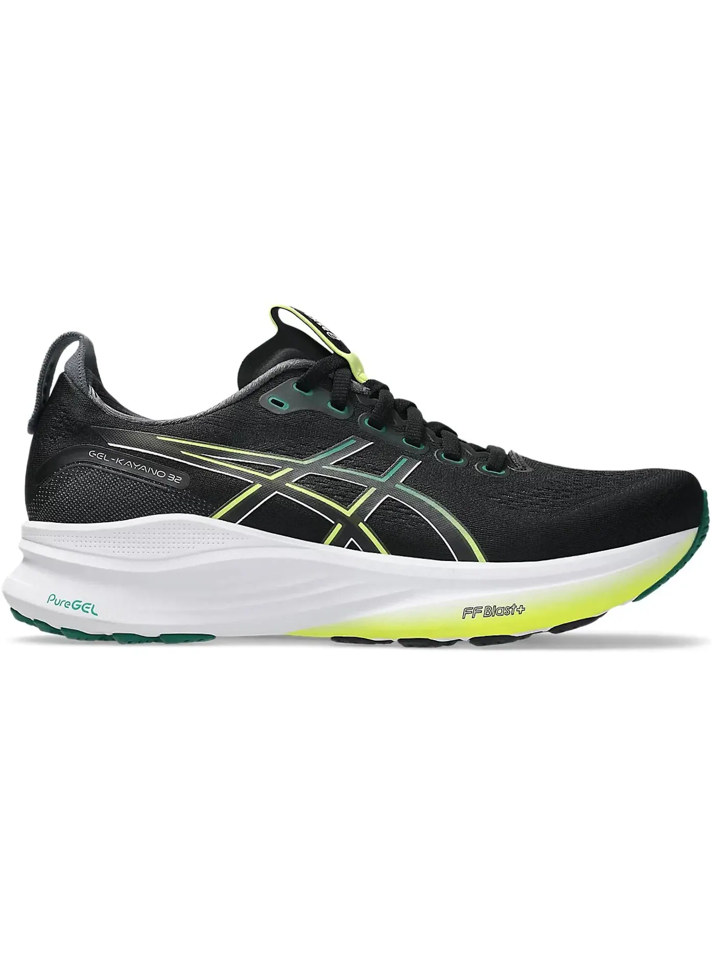 Мужские кроссовки для бега ASICS Gel-Kayano 32 — изображение 1 из 1, черный зеленый