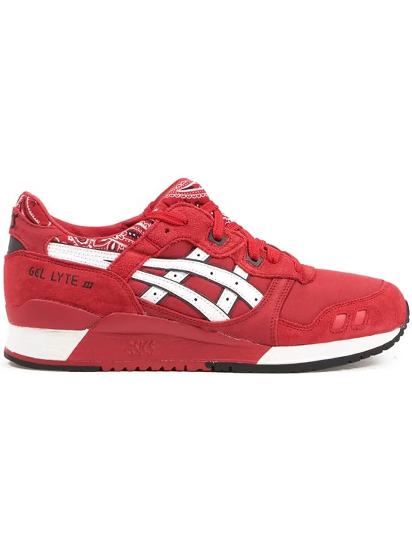 Мужские кроссовки Lifestyle ASICS Gel-Lyte III — изображение 1 из 1, красный/белый