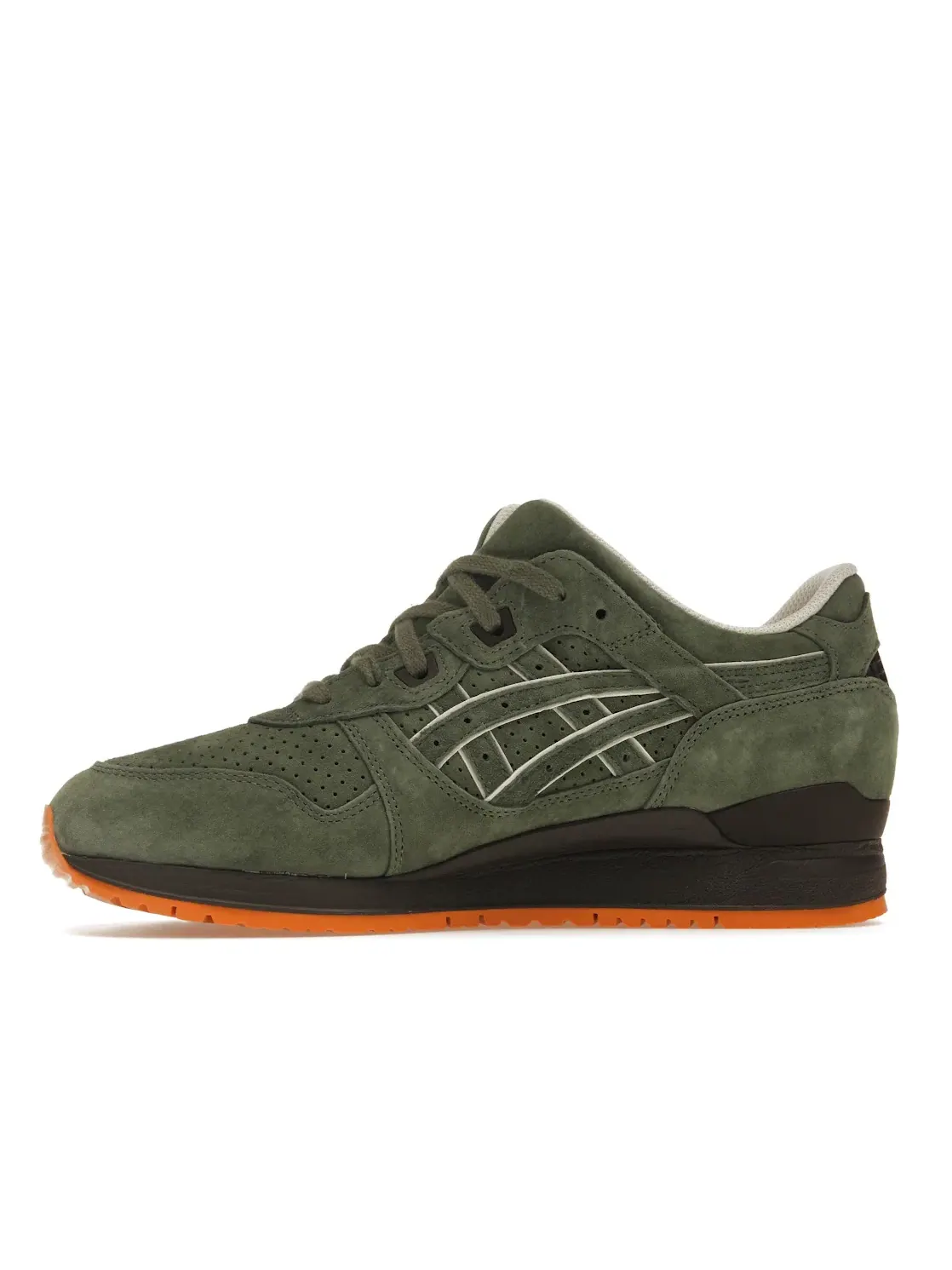 Мужские кроссовки с замшевым верхом ASICS Gel-Lyte III — изображение 3 из 4, оливковый//оранжевый