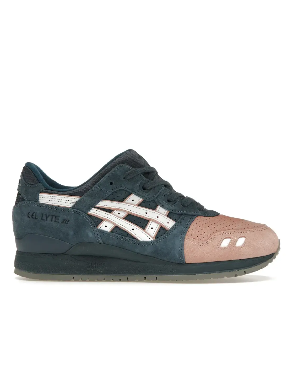 Мужские кроссовки с премиальными материалами ASICS Gel-Lyte III Ronnie Fieg Salmon Toe 2.0 (Special Box) ASICS, темно-синий