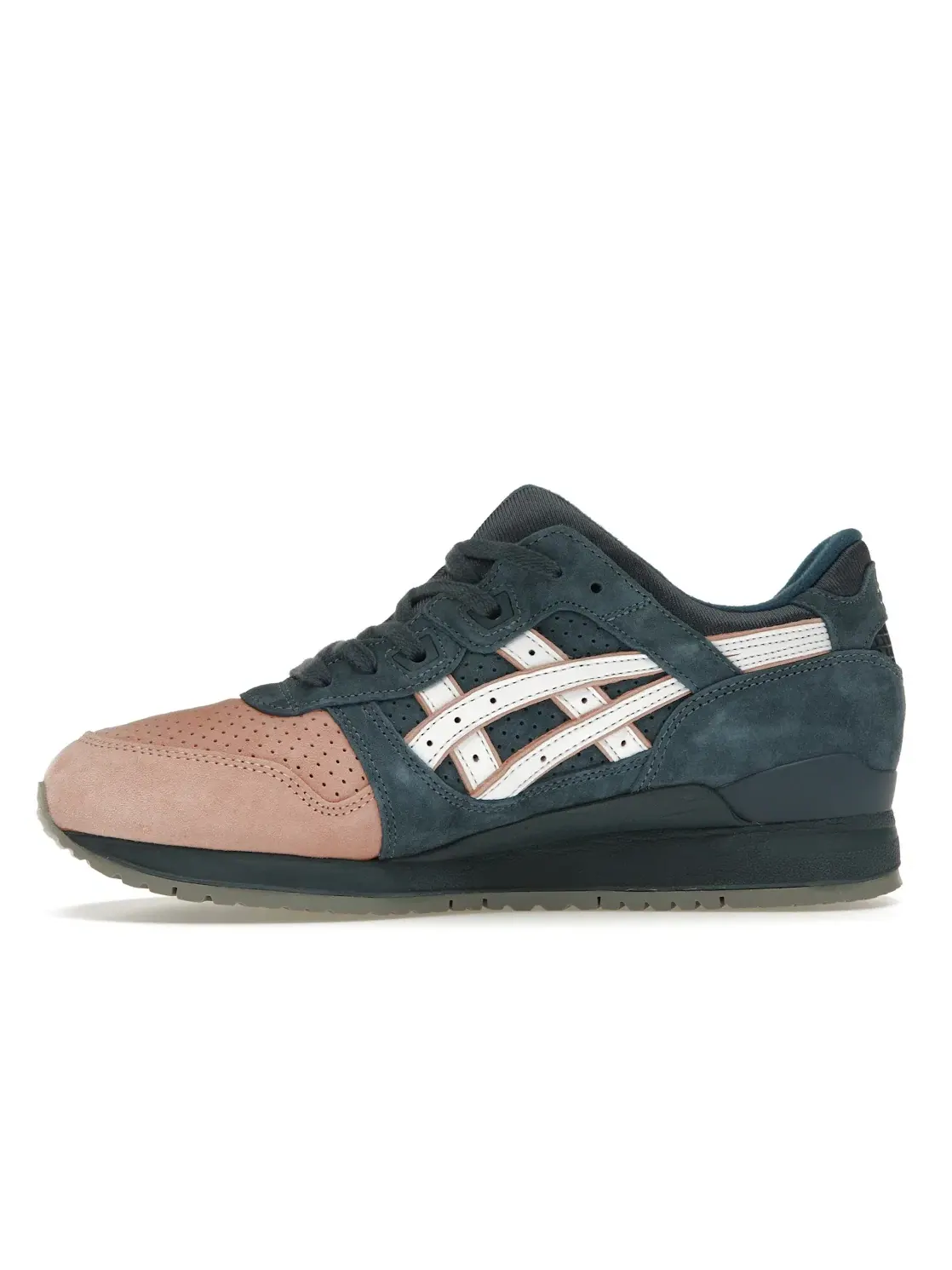 Мужские кроссовки с премиальными материалами ASICS Gel-Lyte III Ronnie Fieg Salmon Toe 2.0 (Special Box) ASICS, темно-синий