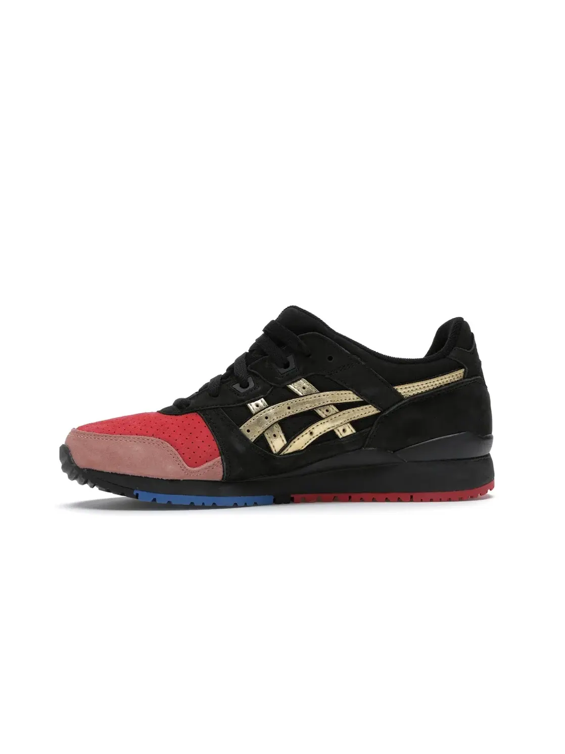 Мужские кроссовки с замшевым верхом ASICS Gel-Lyte III — изображение 3 из 4, черный/золотистый