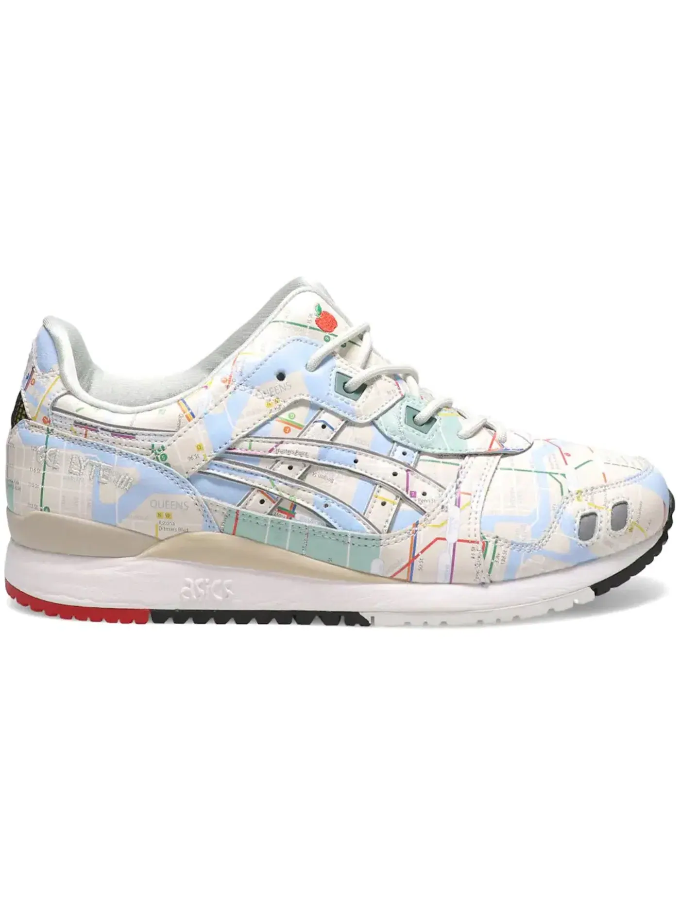 Мужские кроссовки Lifestyle ASICS Gel-Lyte III atmos NYC Subway — изображение 1 из 1, серебристый/мульти
