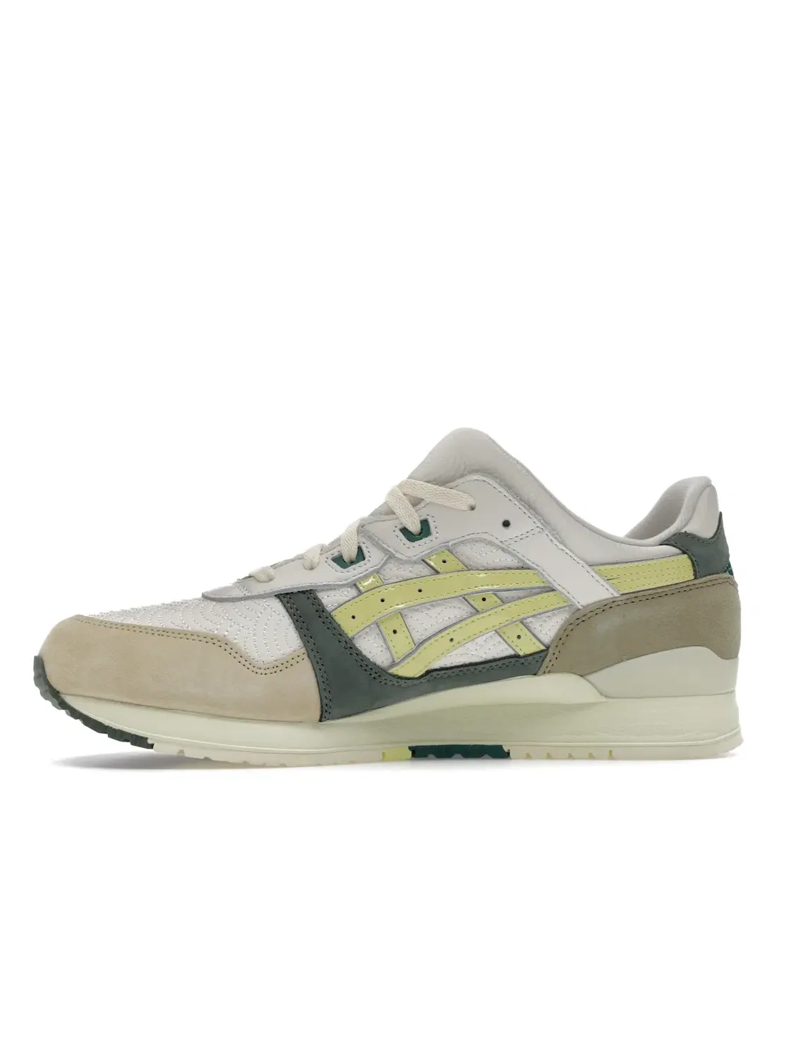 Мужские кроссовки Lifestyle ASICS Gel-Lyte III Kith Brazil ASICS — изображение 3 из 4, кремовый/желтый/зеленый