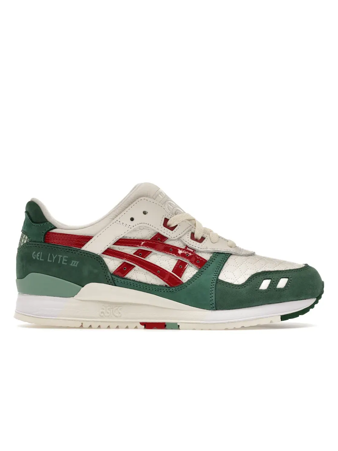 Мужские кроссовки Lifestyle ASICS Gel-Lyte III — изображение 1 из 4, зеленый/красный/кремовый