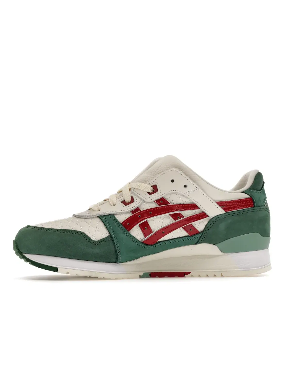Мужские кроссовки Lifestyle ASICS Gel-Lyte III — изображение 3 из 4, зеленый/красный/кремовый